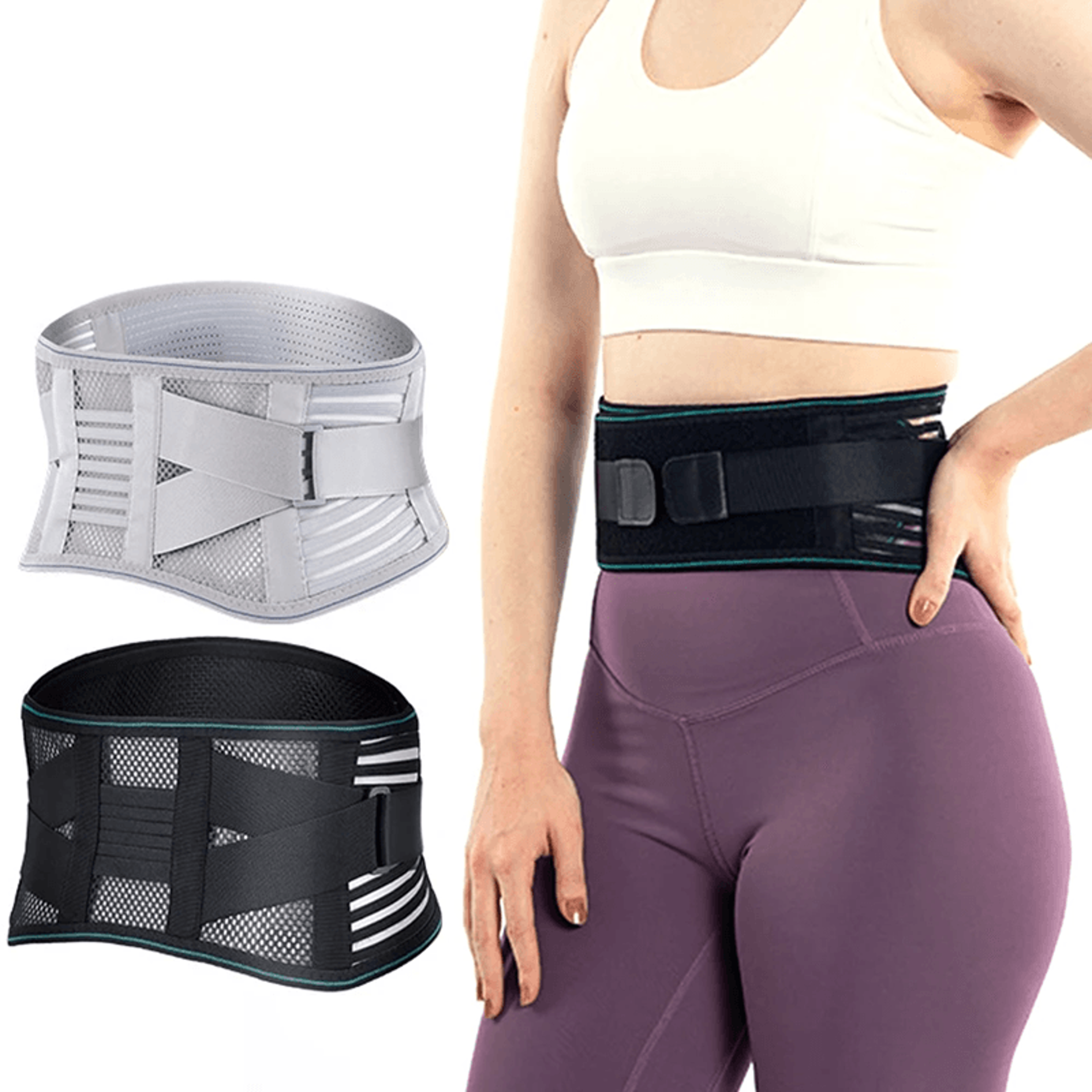 flexirelief adjustable lumbar support belt for back pain and sciatica relief