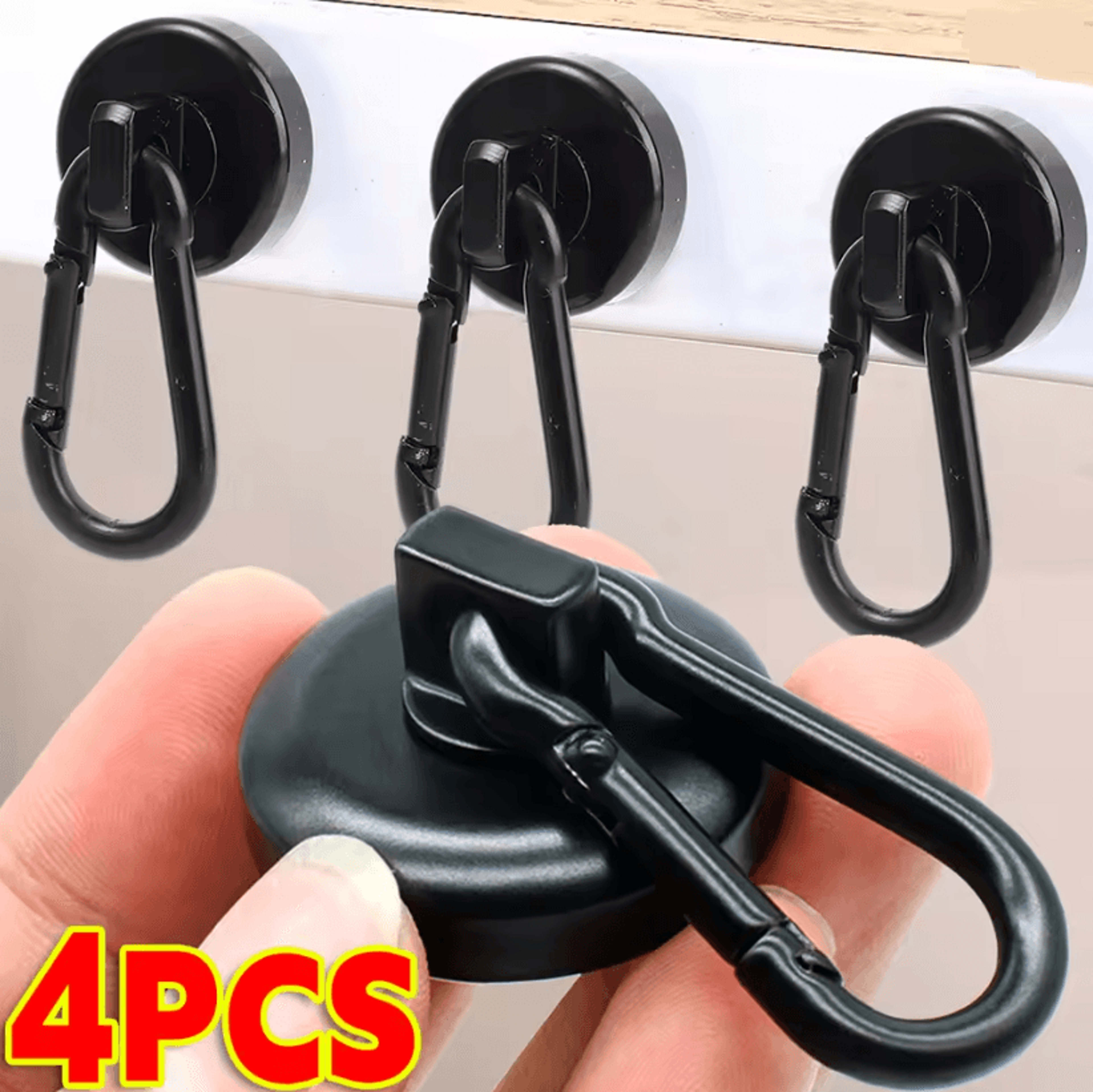 magnahook heavy duty rotating magnetic carabiner hooks