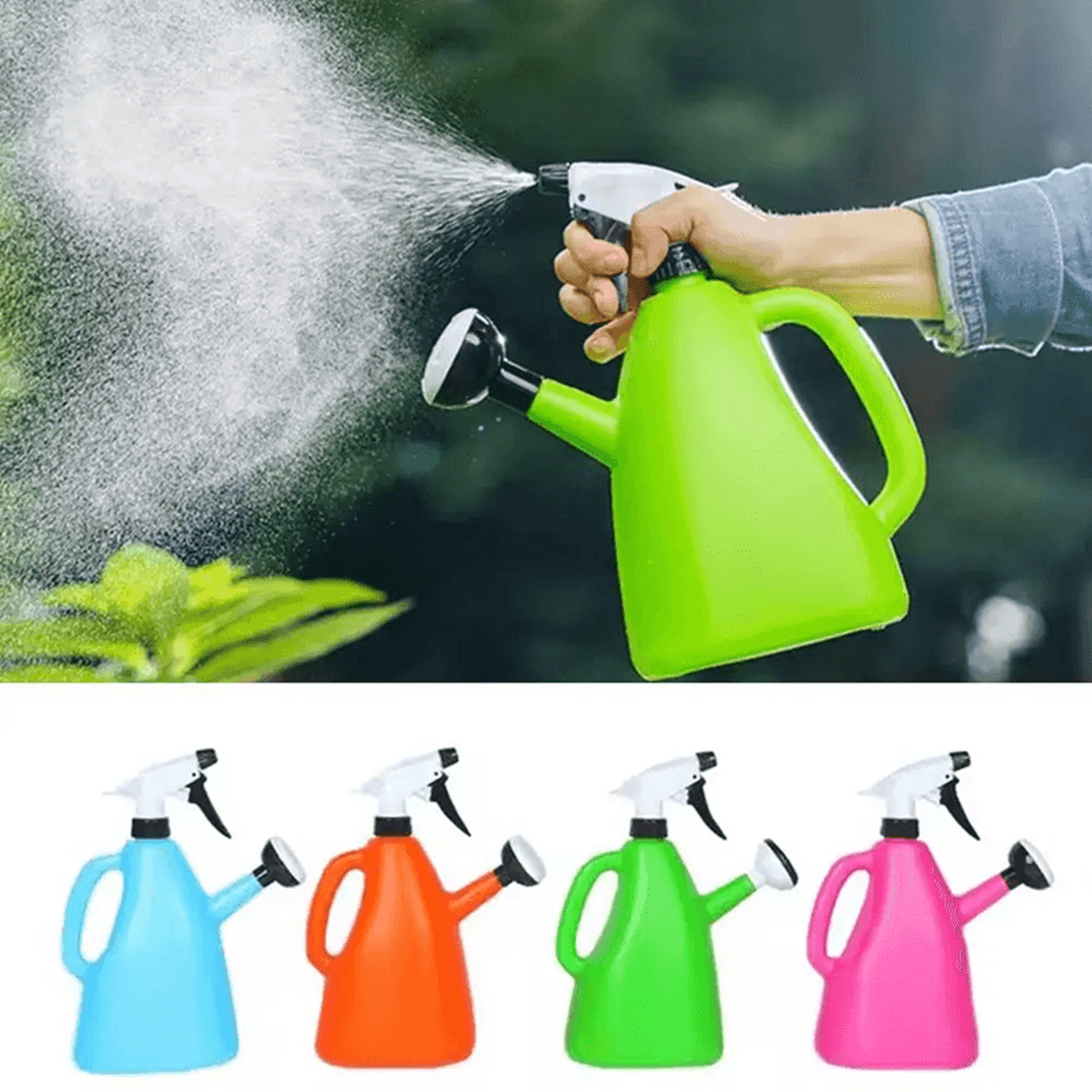 aquabloom dual-purpose plant sprayer & watering can – 1000ml handheld gardening bottle for home and seedlings