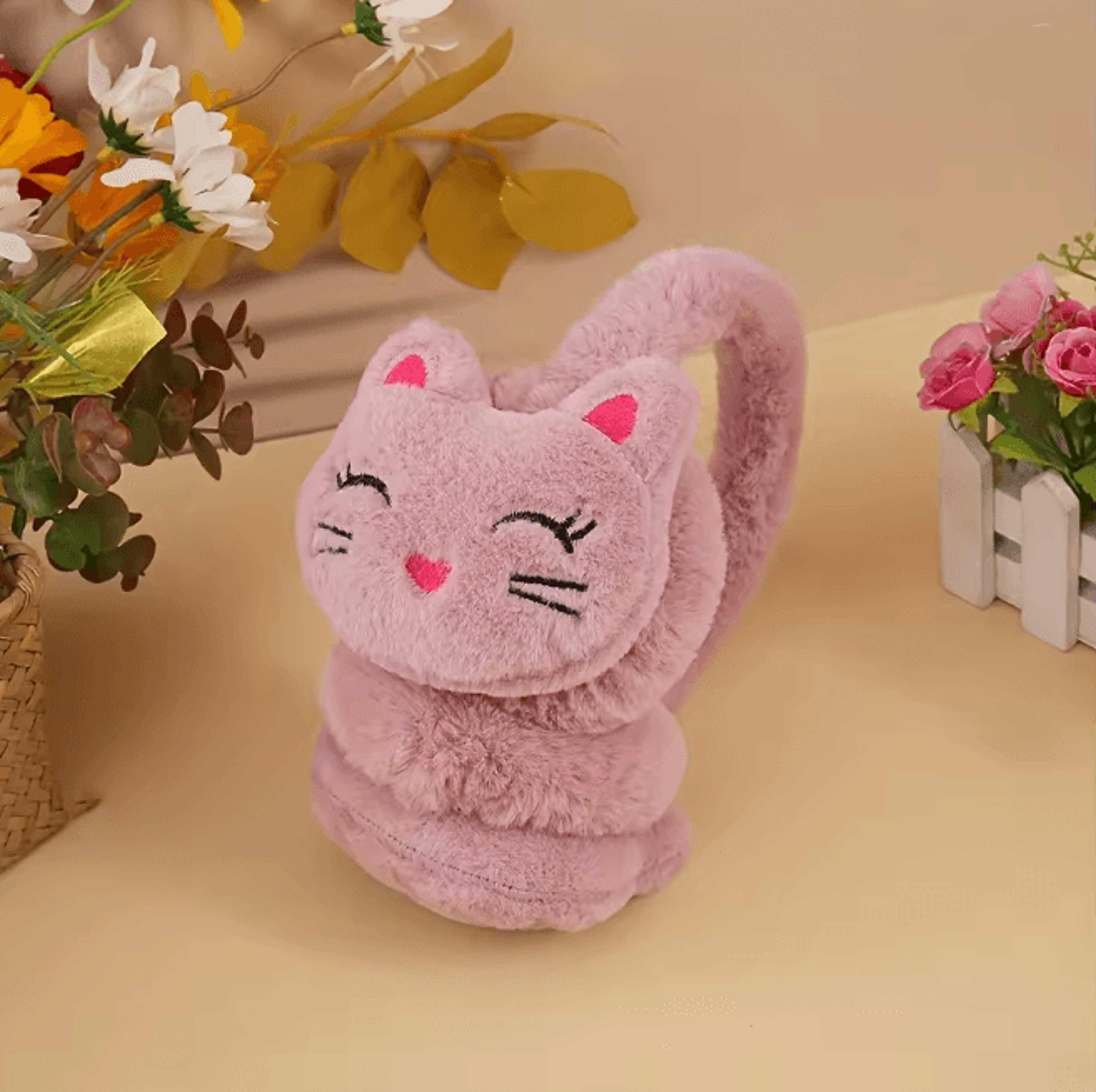 CozyCat Plush Earmuffs Winter Warm Ear Protection 9