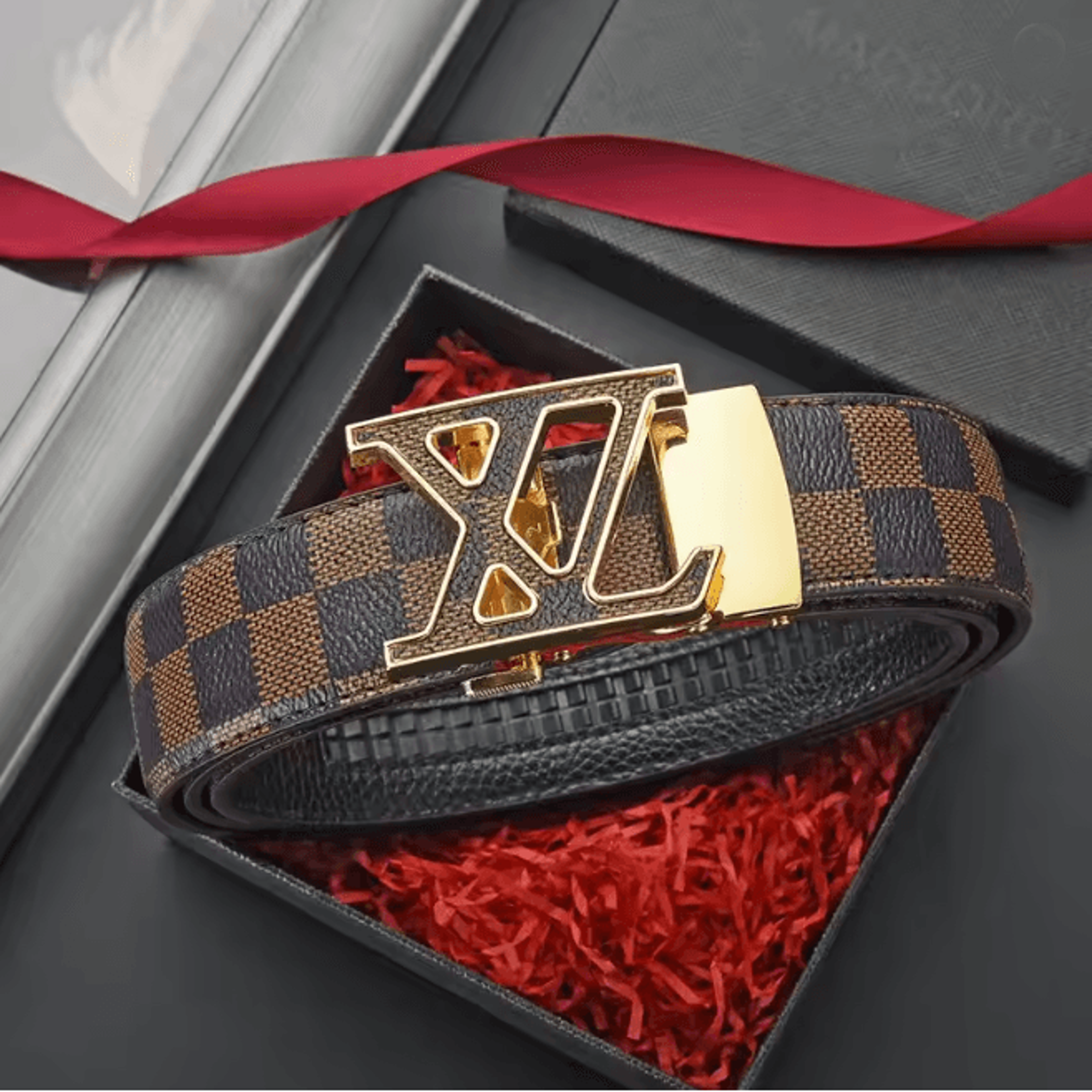 Genuine Leather Automatic Buckle Belt 4