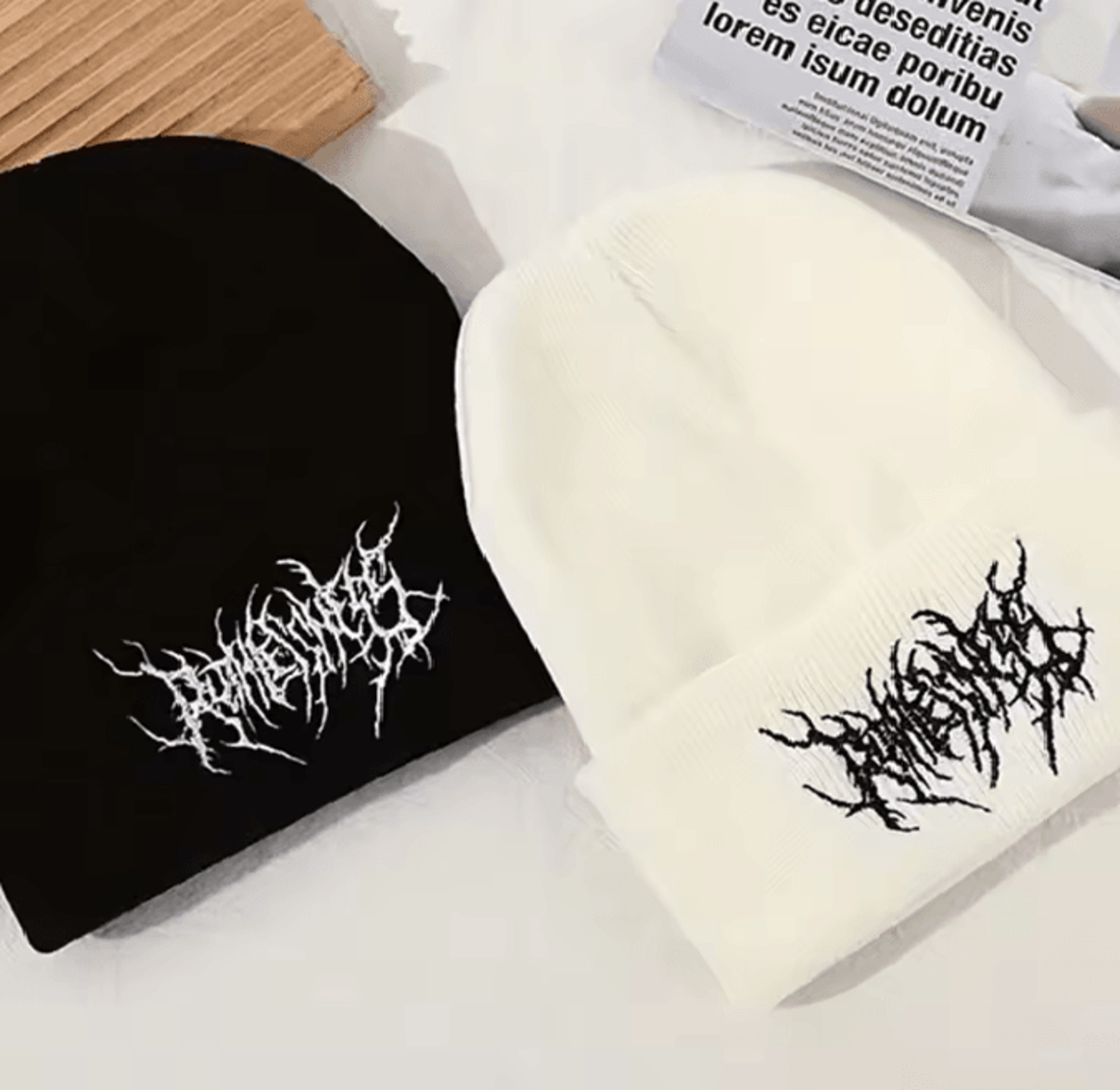 streetgrit gothic knit beanie