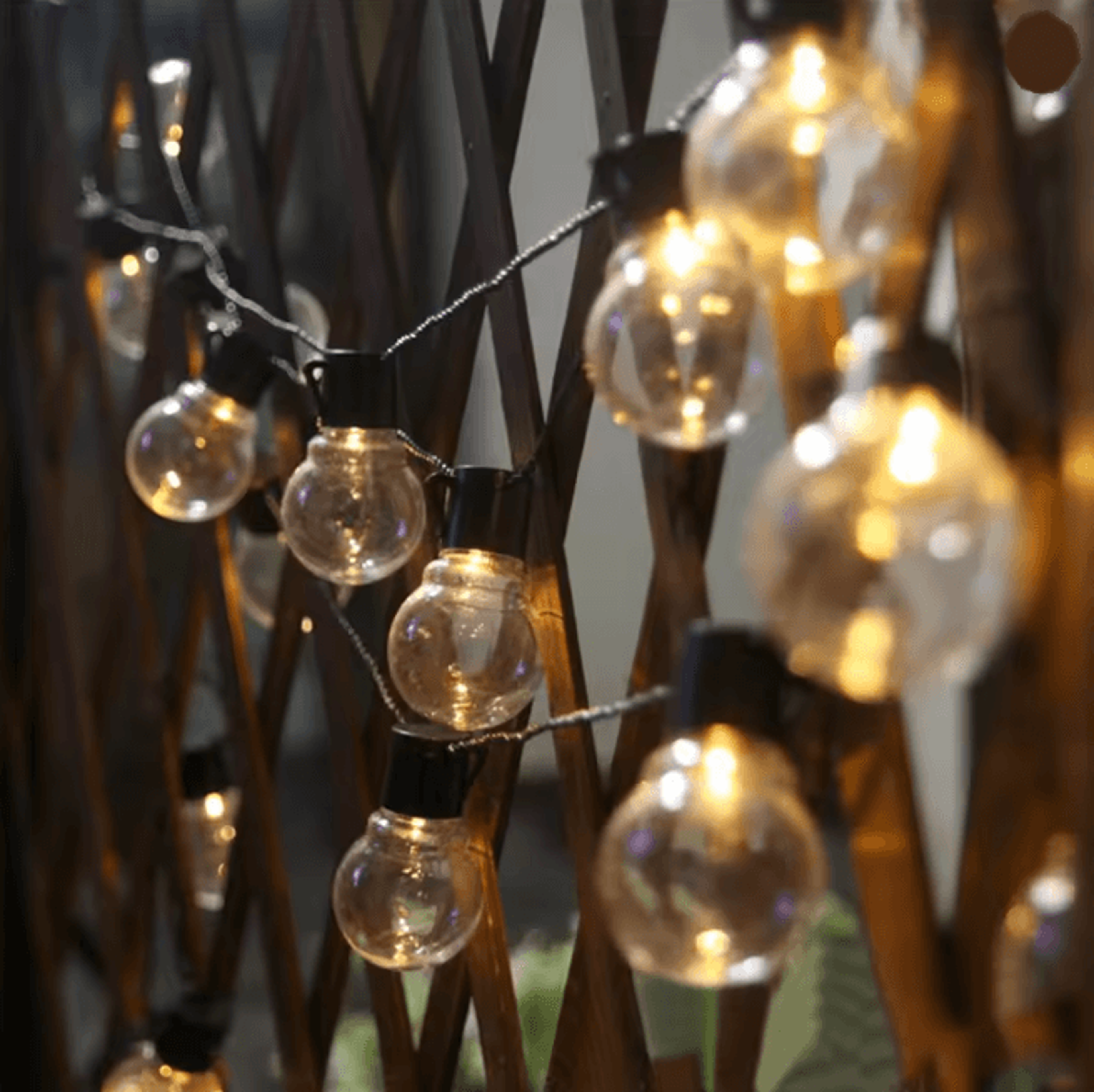 retro bulb fairy light garland