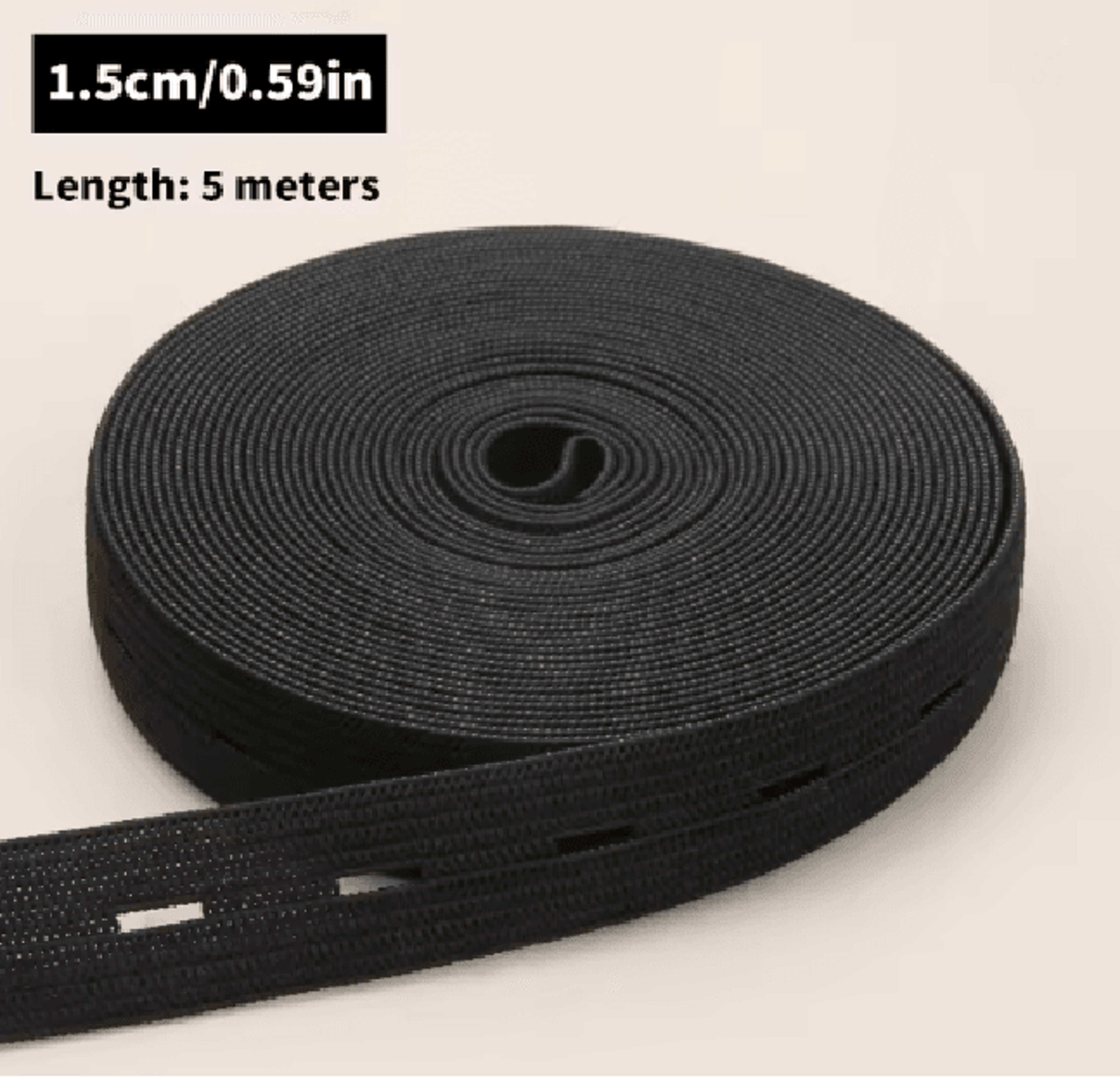 Button Hole Elastic Belt For Sewing And Clothing 10