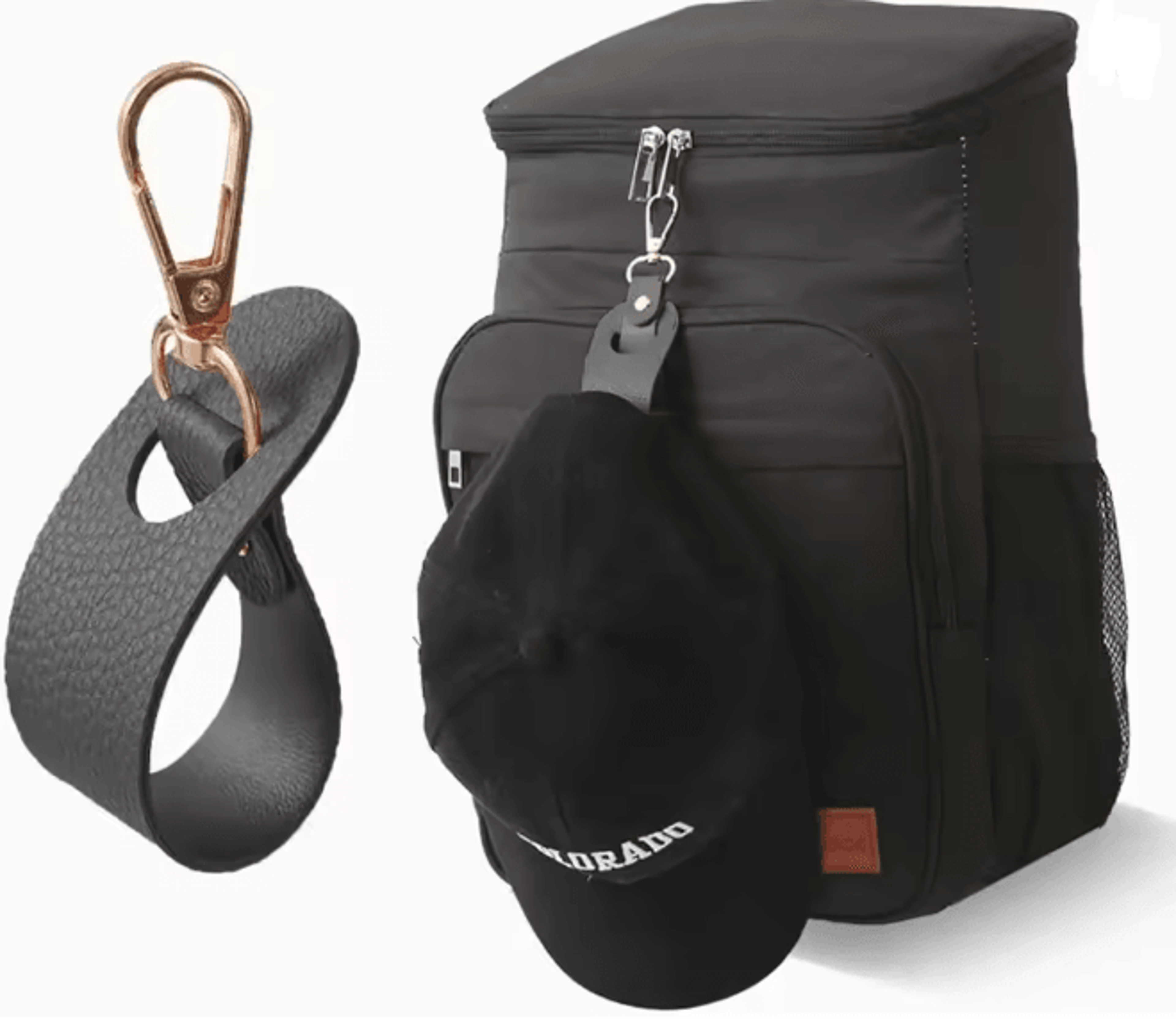 travel leather hat clip holder