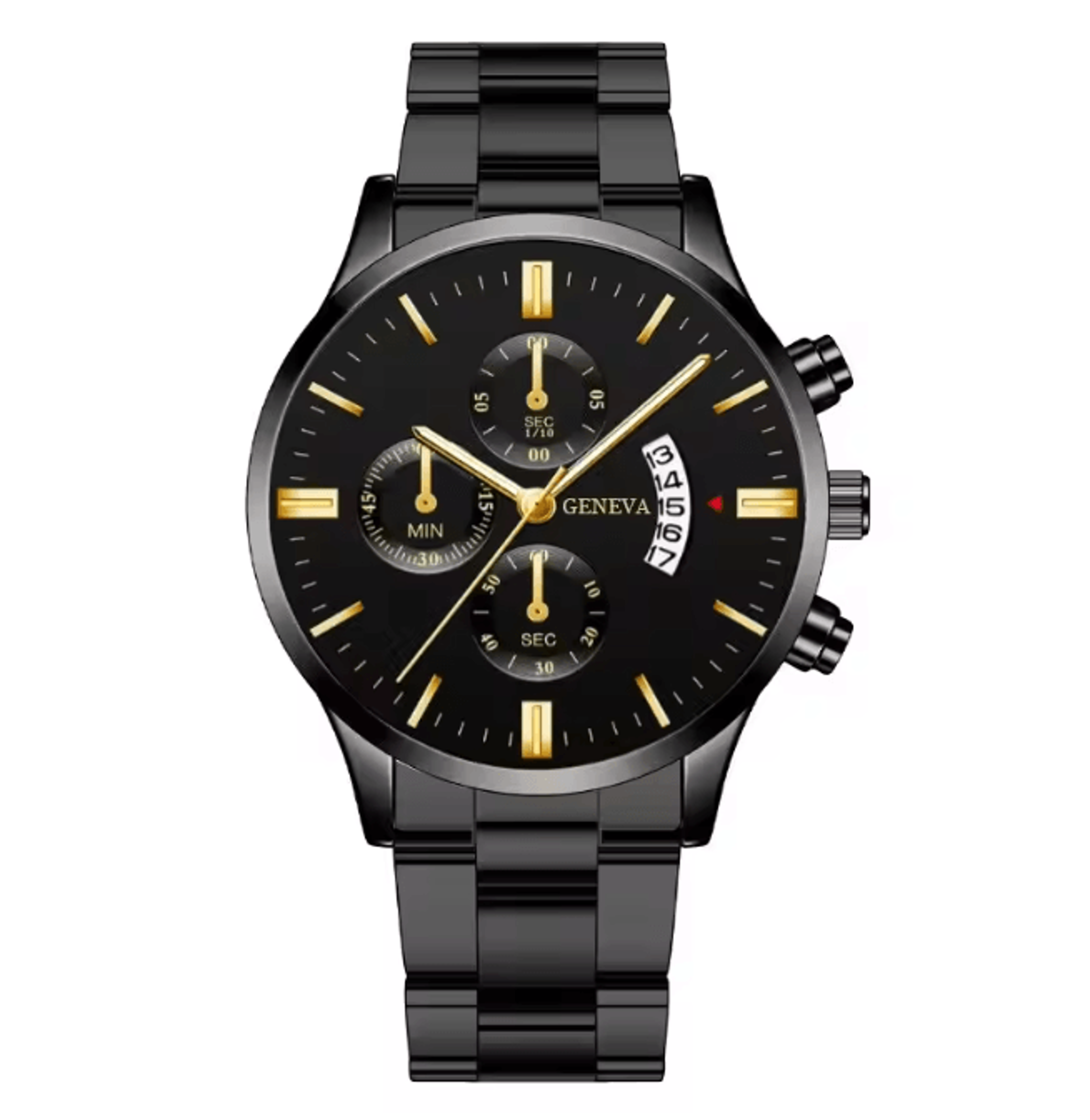 Silver Stainless Steel Luxury Quartz Watch 4