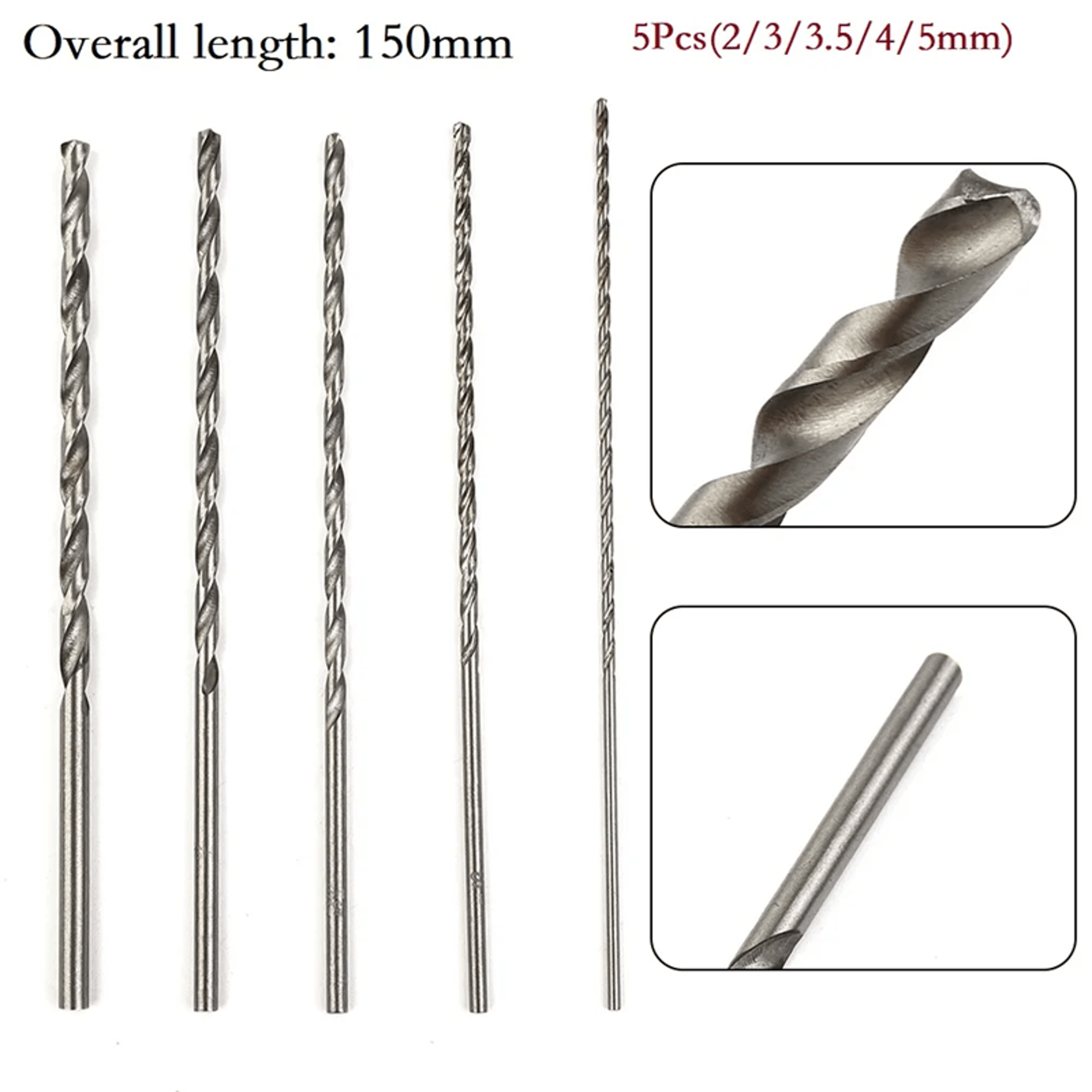 proreach extra long hss drill bit set