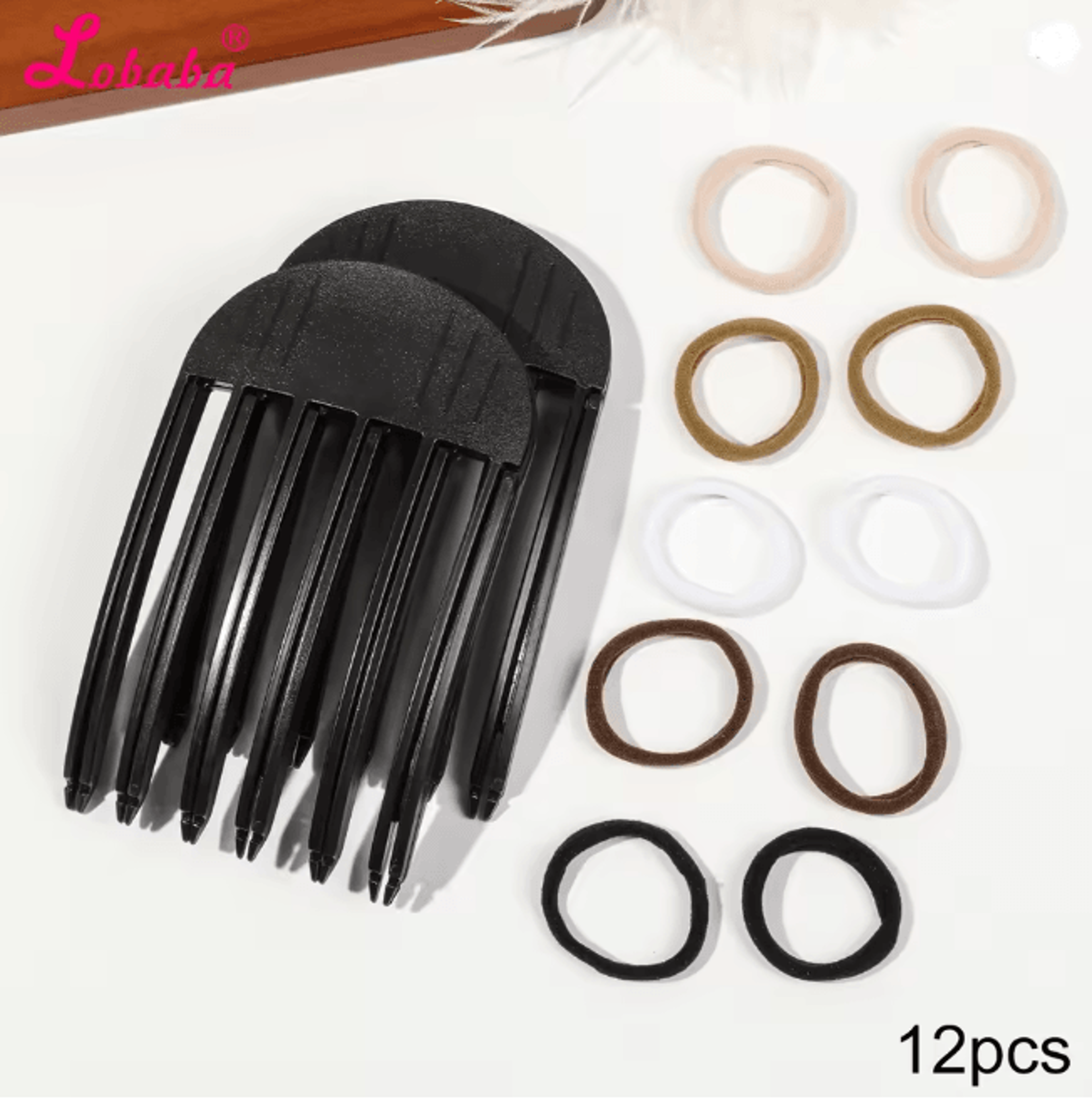 Volumizing Hair Lift Clips And Ties Set 4