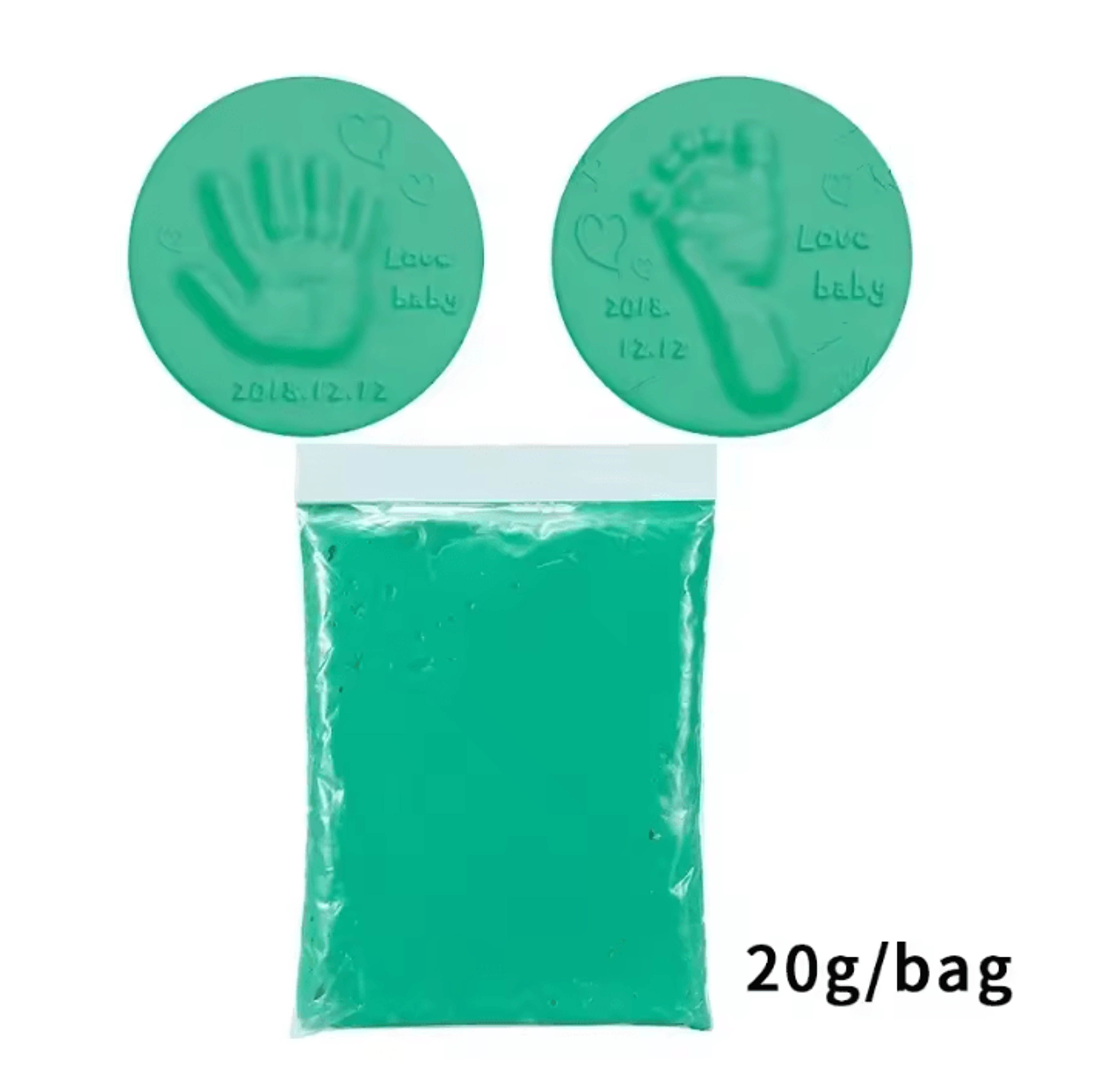 Baby Handprint And Footprint Clay 6