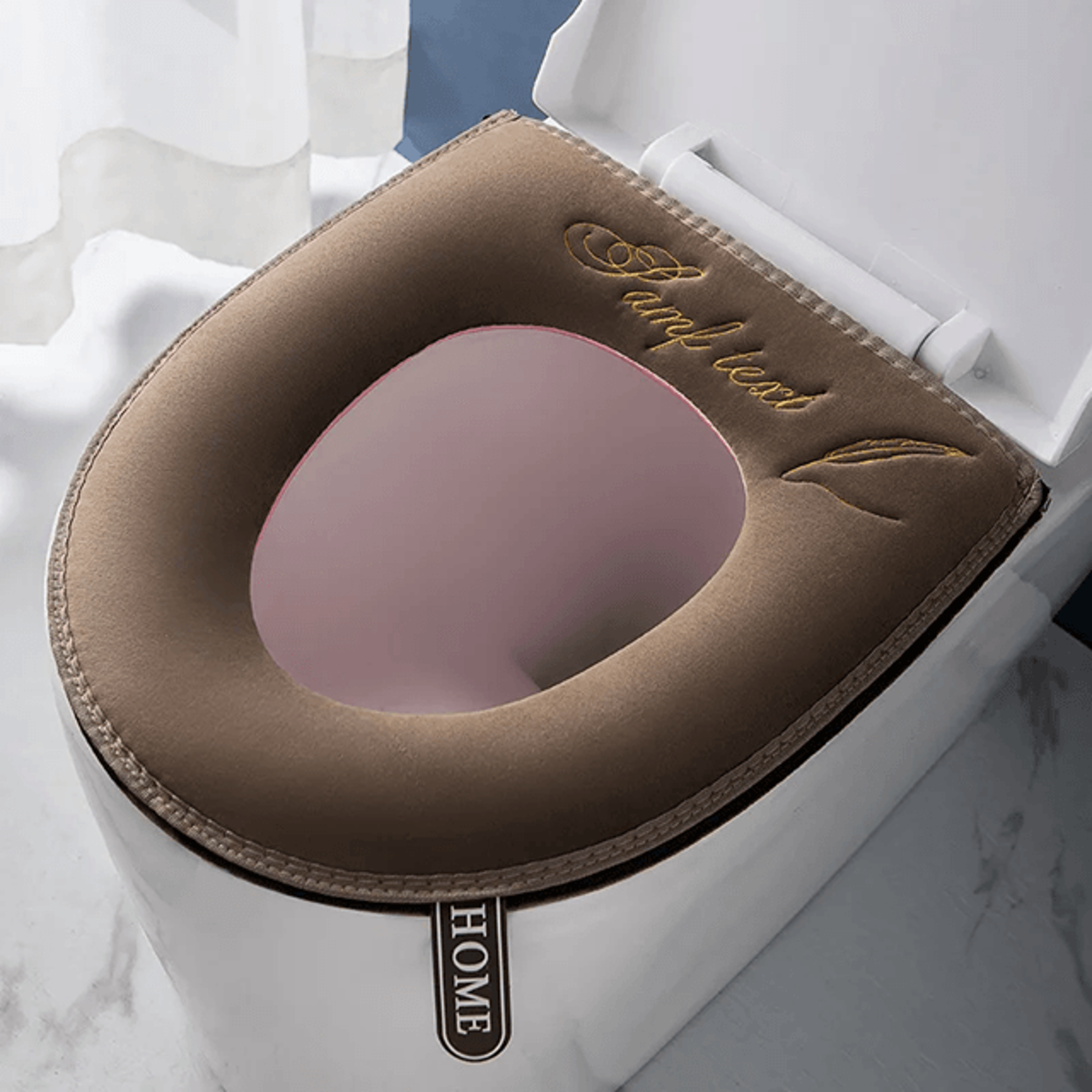 Warm Velvet Toilet Seat Cover 5