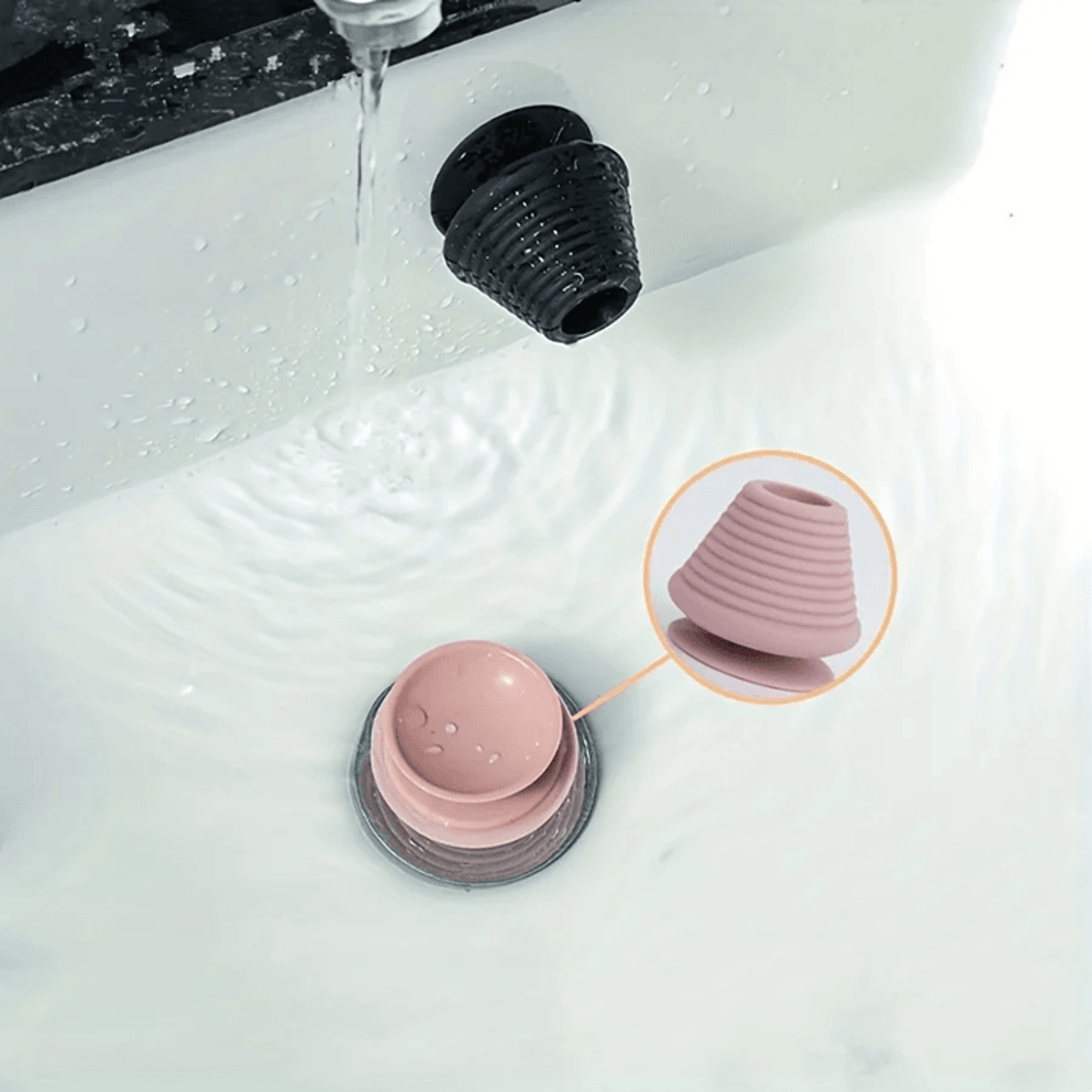 universal silicone tub drain stopper