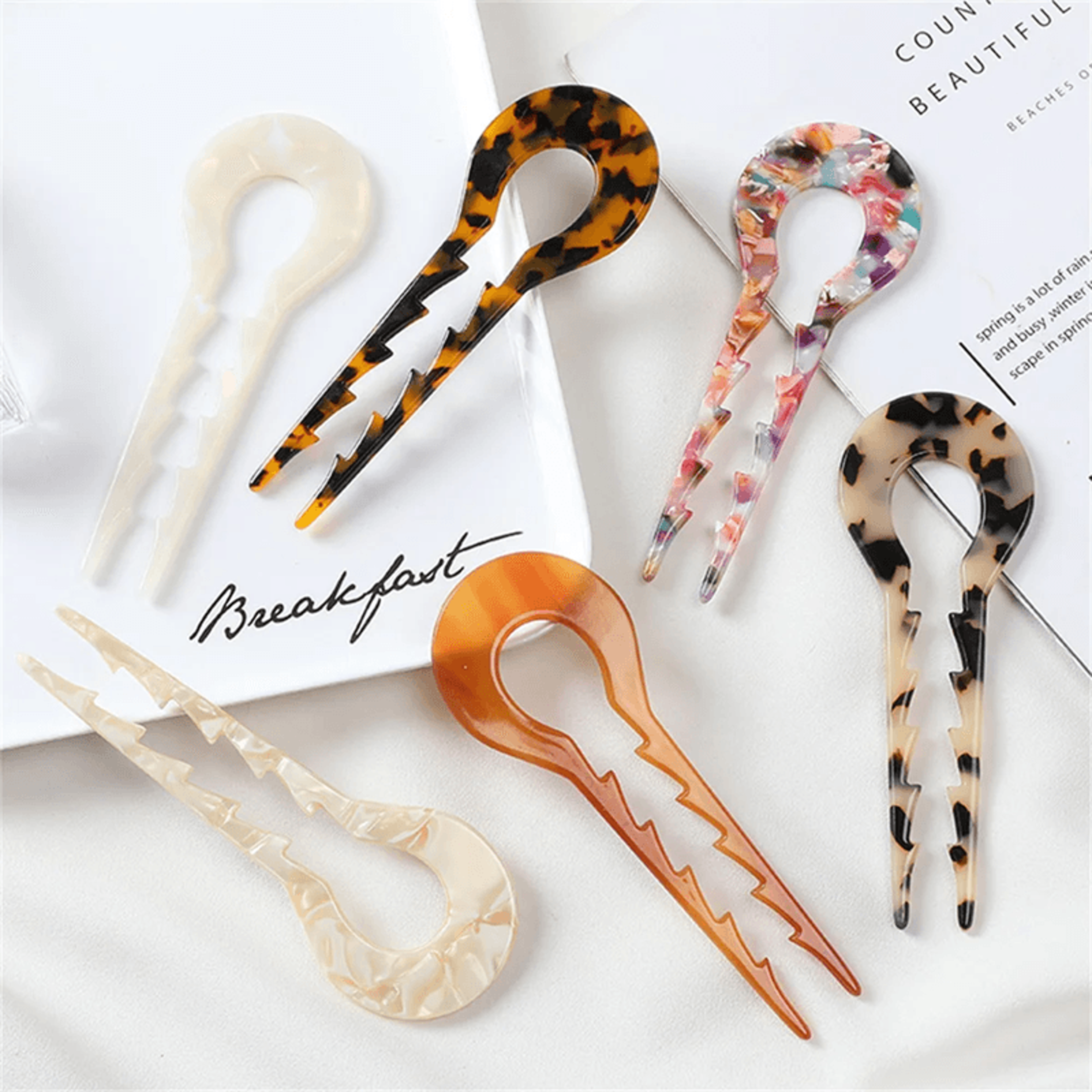 elegant u shaped hair stick