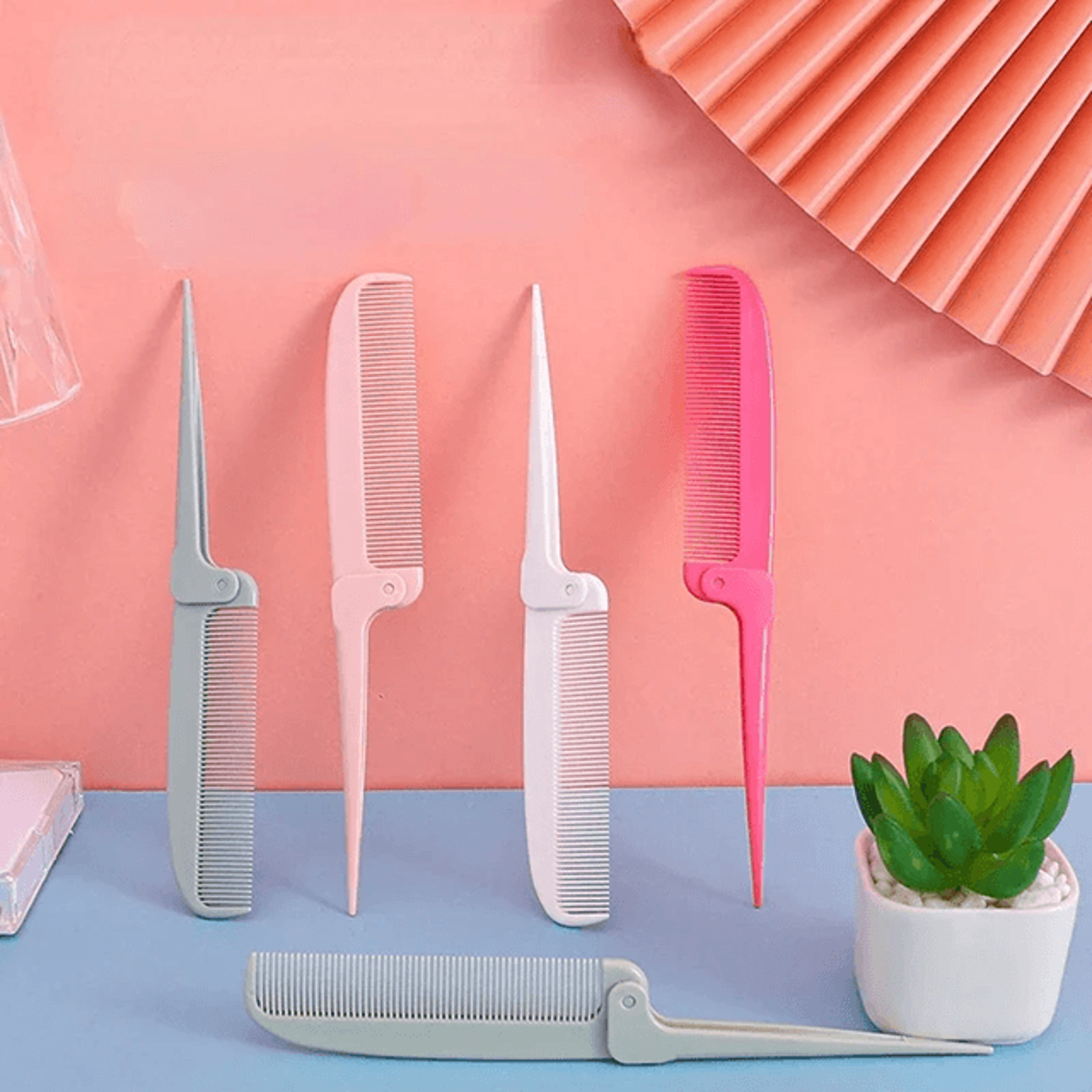 foldable kids styling comb and hair brush