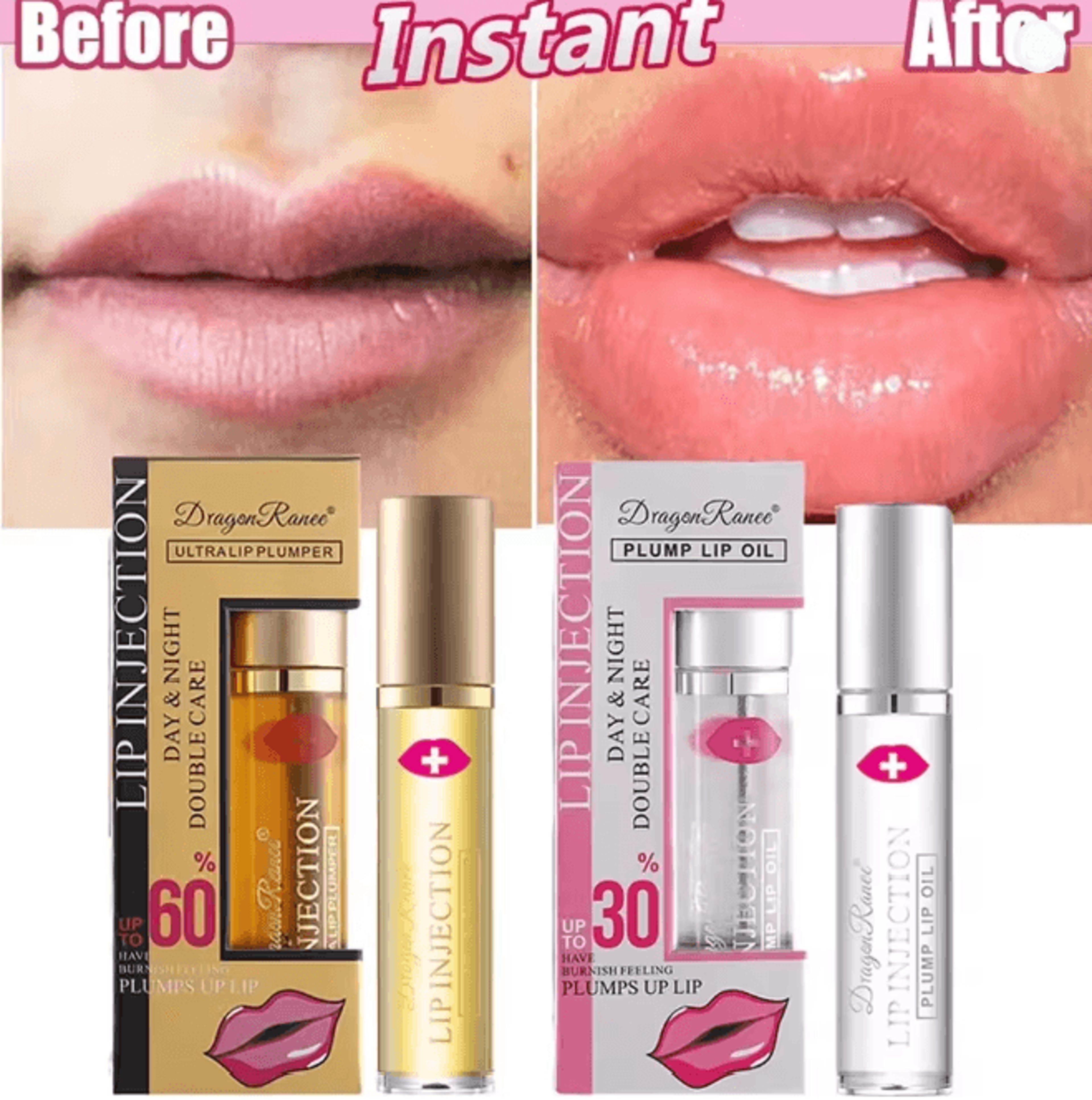 instant volumizing lip plumper oil moisturizing gloss serum