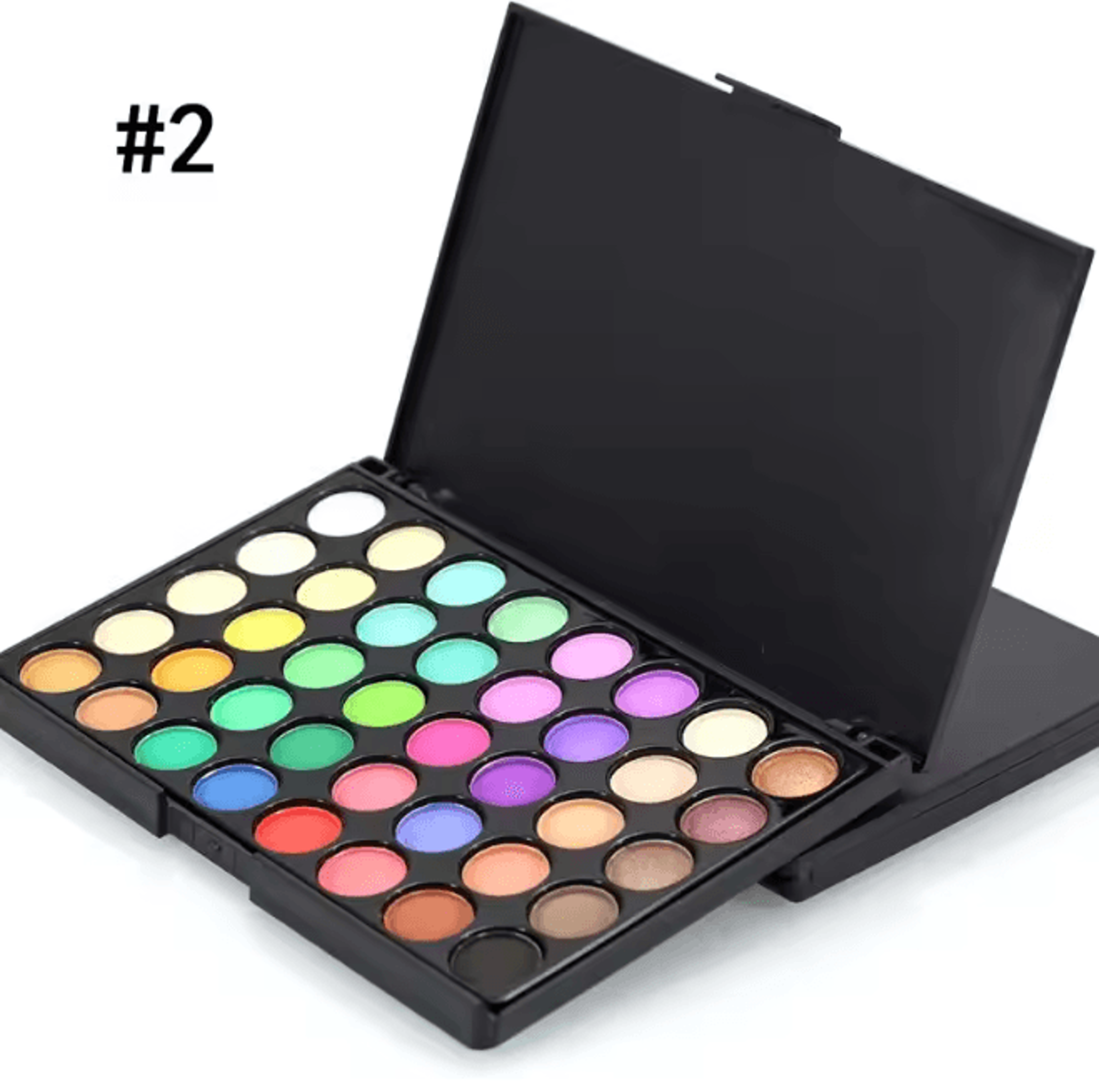Large Color Glitter Eyeshadow Palette Matte And Shimmer Long Lasting 4