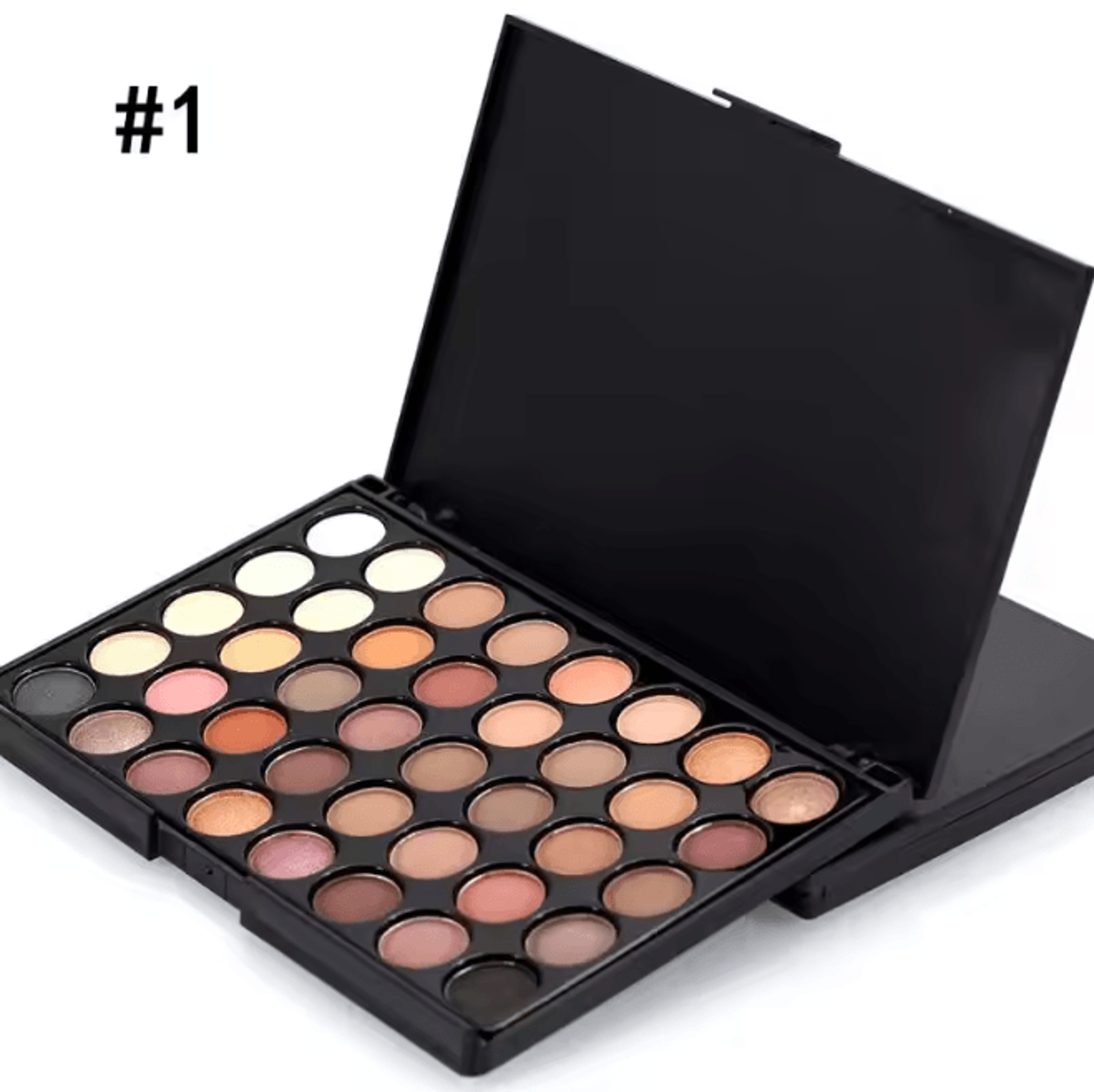 Large Color Glitter Eyeshadow Palette Matte And Shimmer Long Lasting 5
