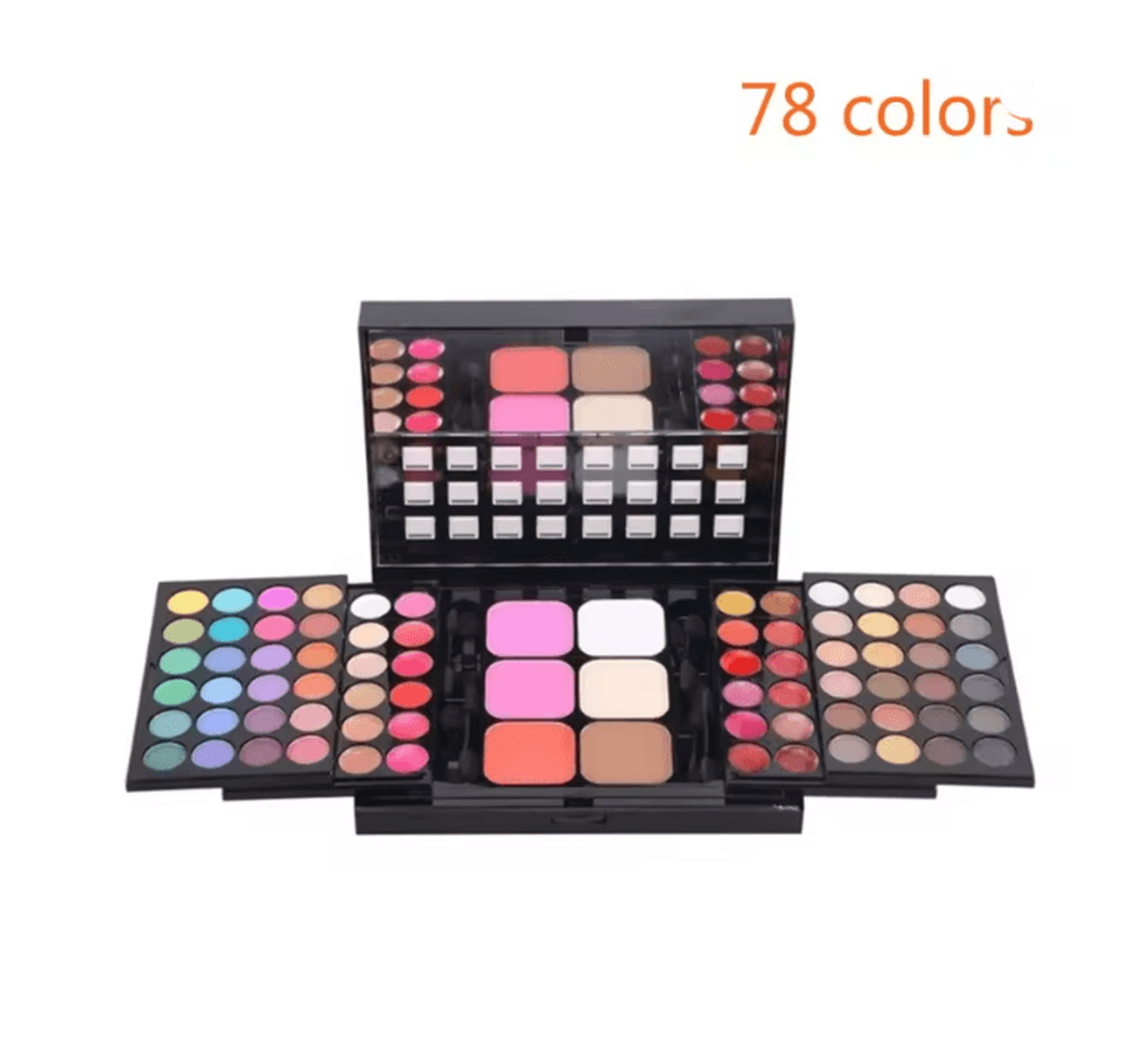 Large Color Glitter Eyeshadow Palette Matte And Shimmer Long Lasting 7