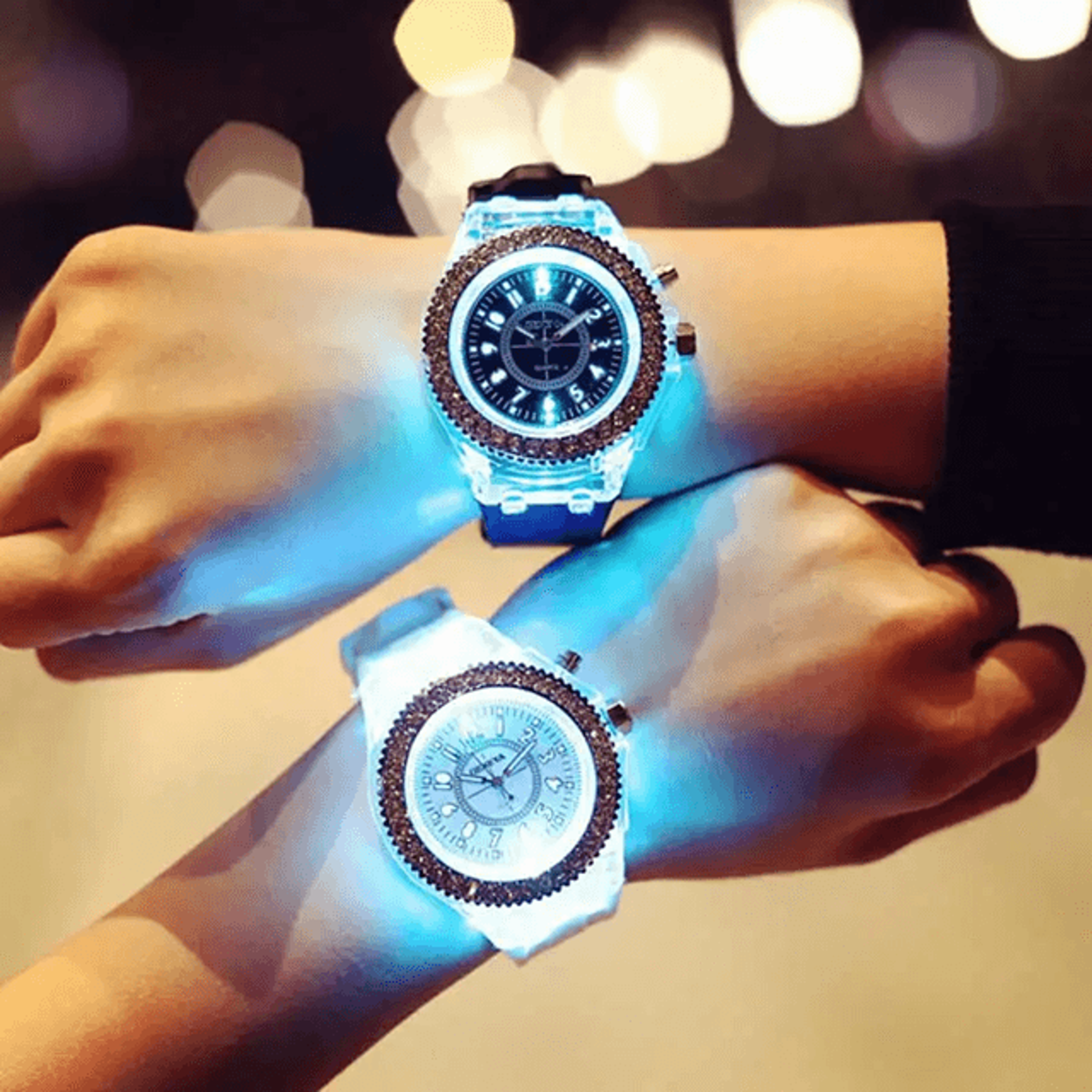 led flash luminous silicone watch for kids and adults