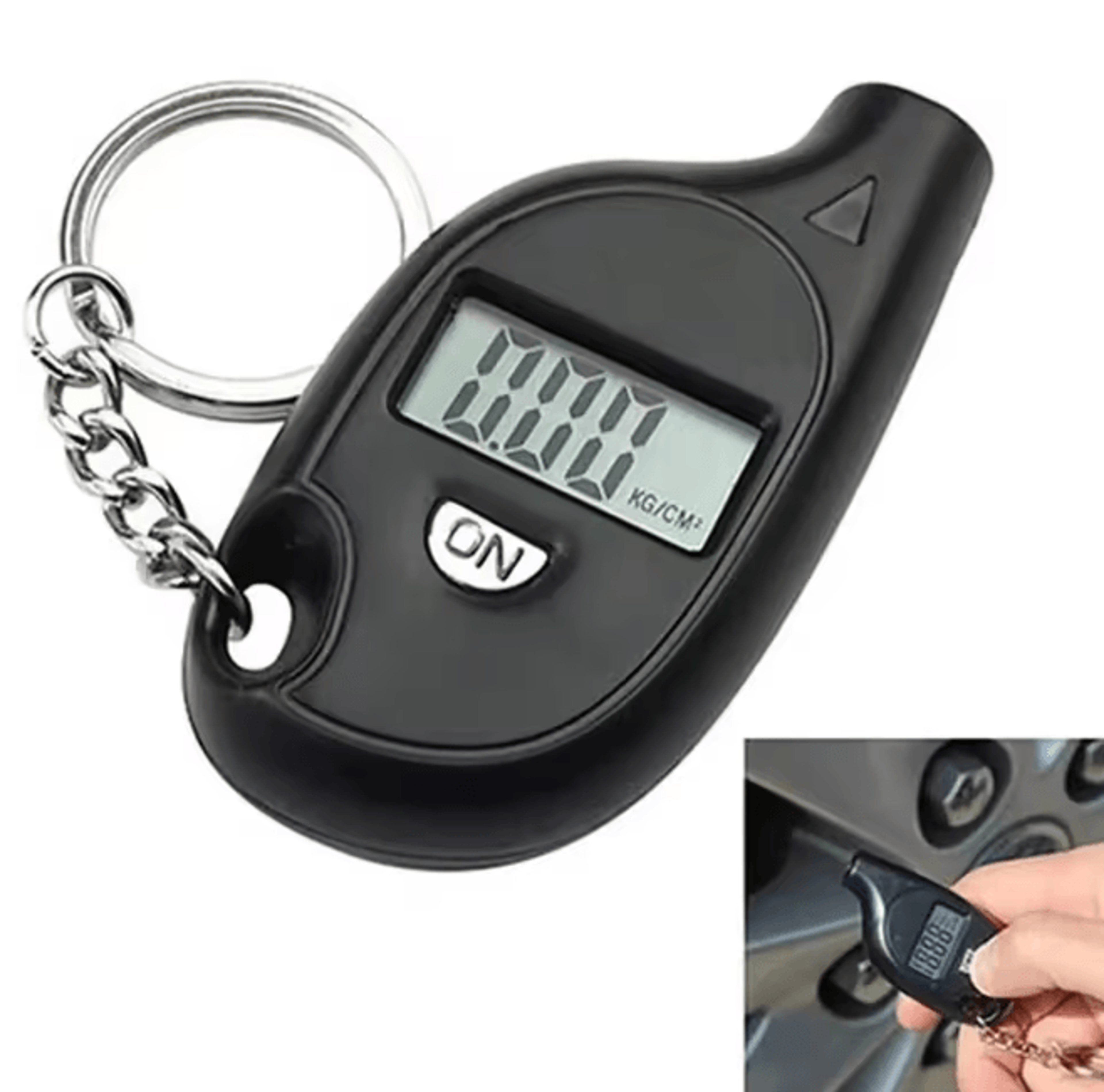 safegauge digital tire pressure gauge lcd display for car and motorcycle