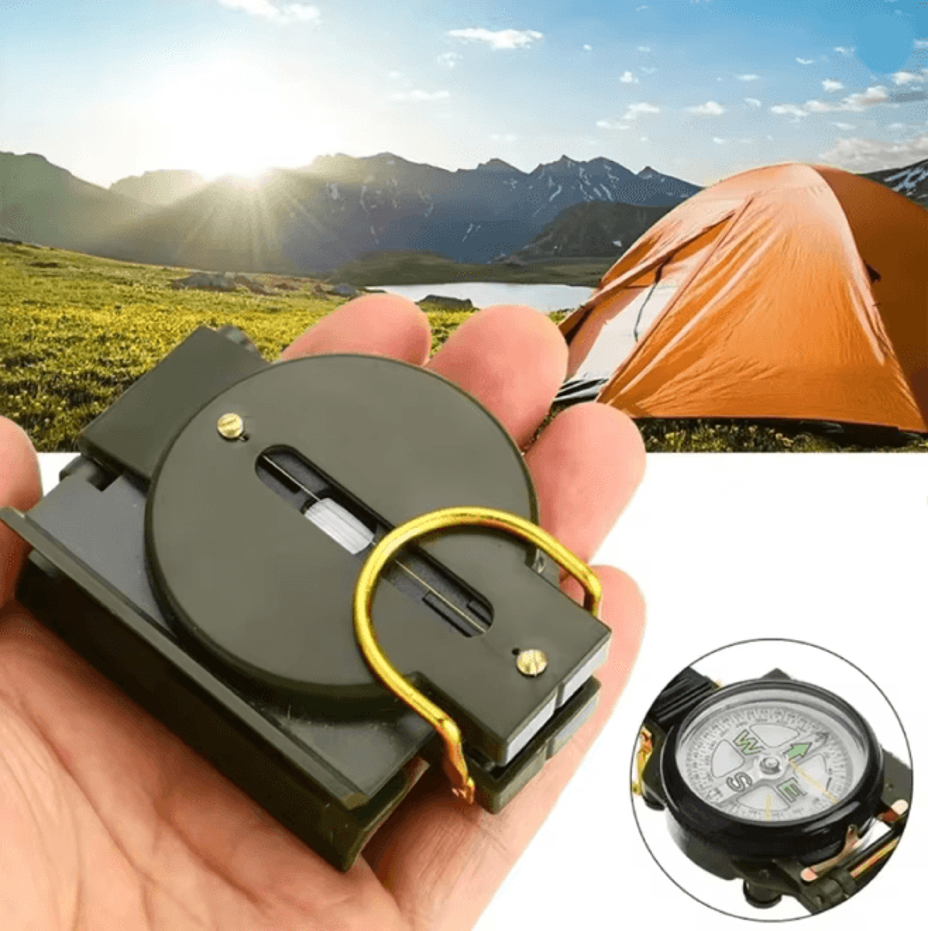 Waterproof Military Compass High Precision Metal Navigation Tool 1