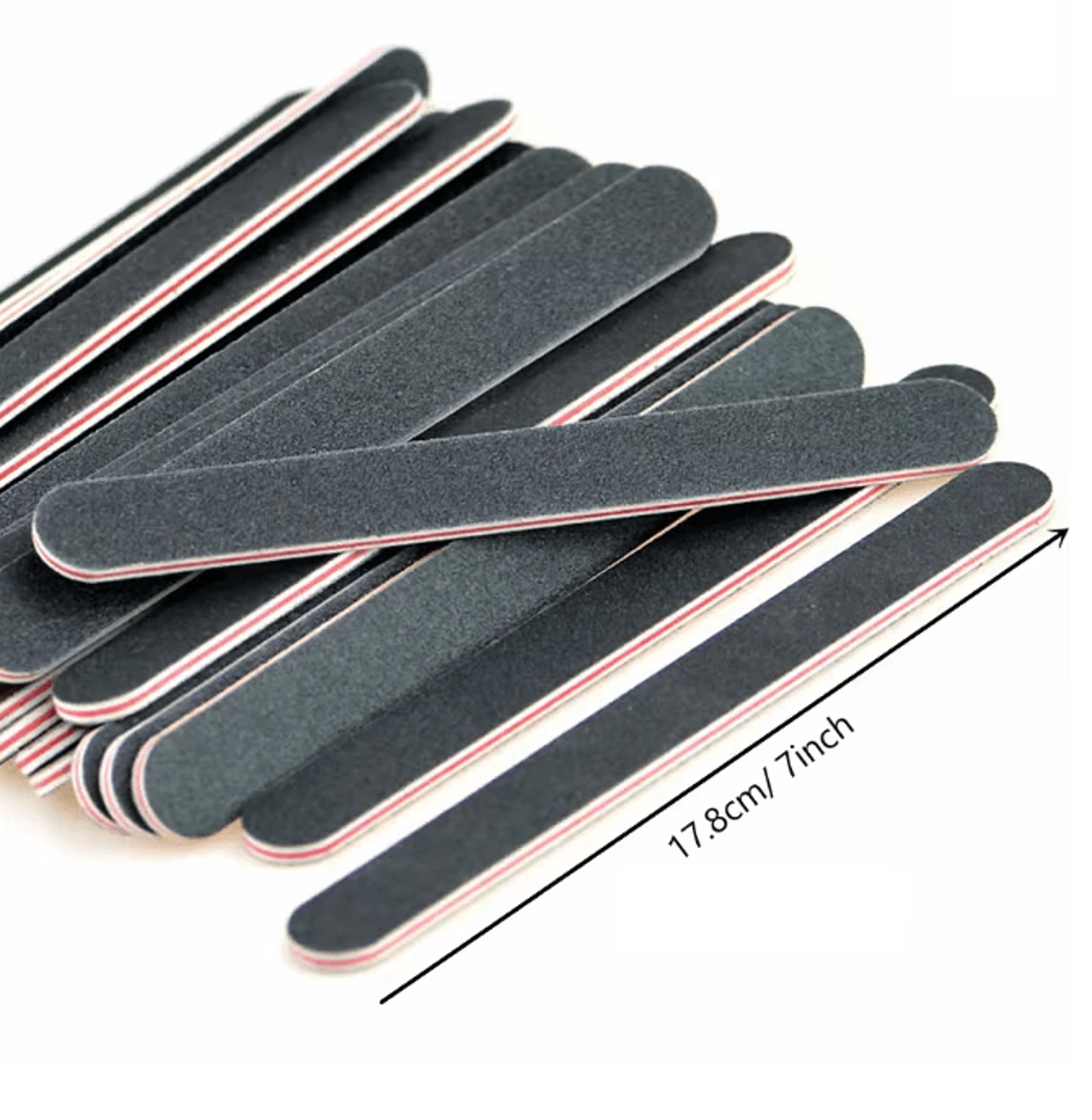Emery Board Nail File Set Straight Sandpaper Files 5 Piece 2