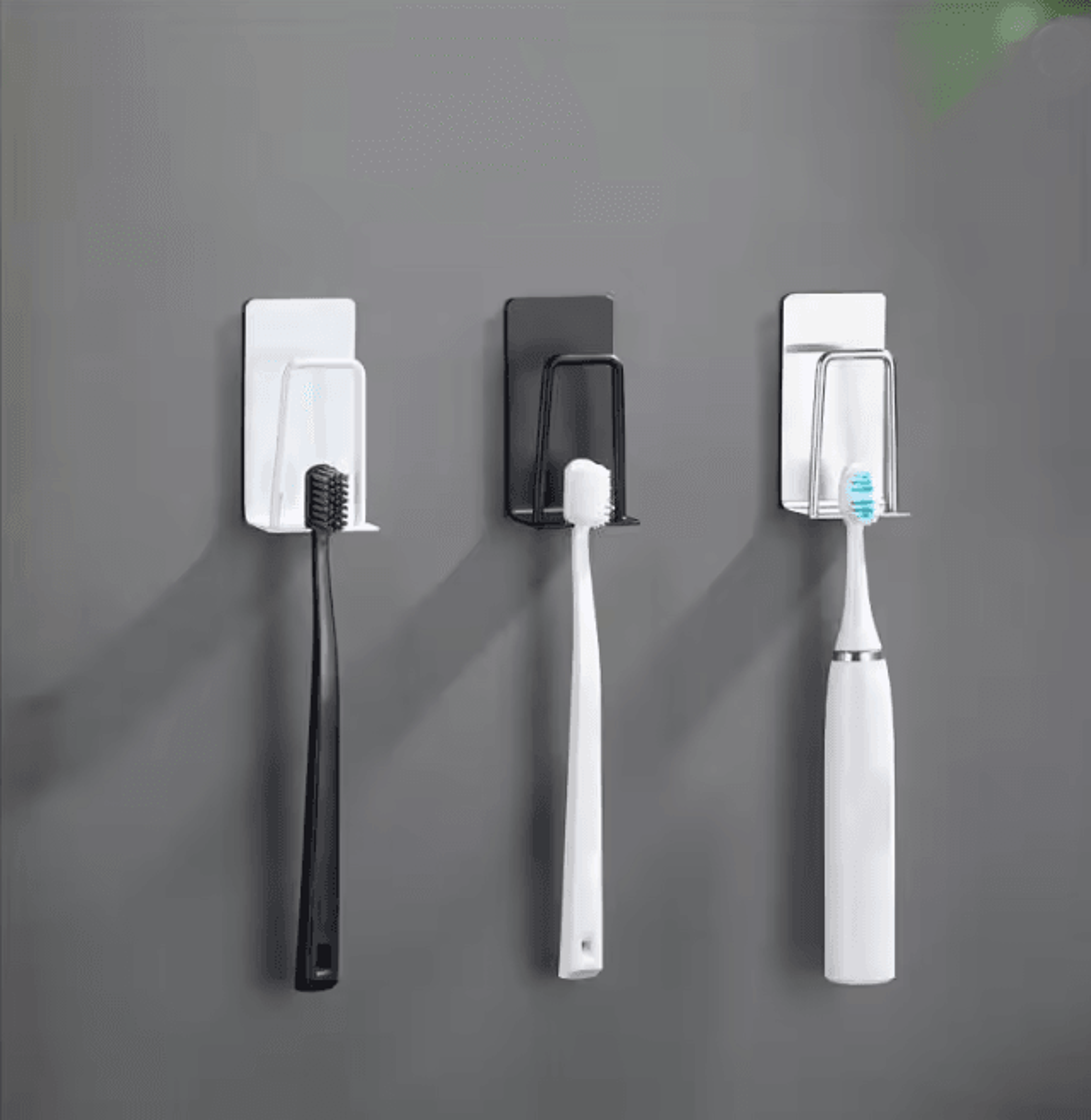 stainless steel wall mounted toothbrush holder bathroom organizer