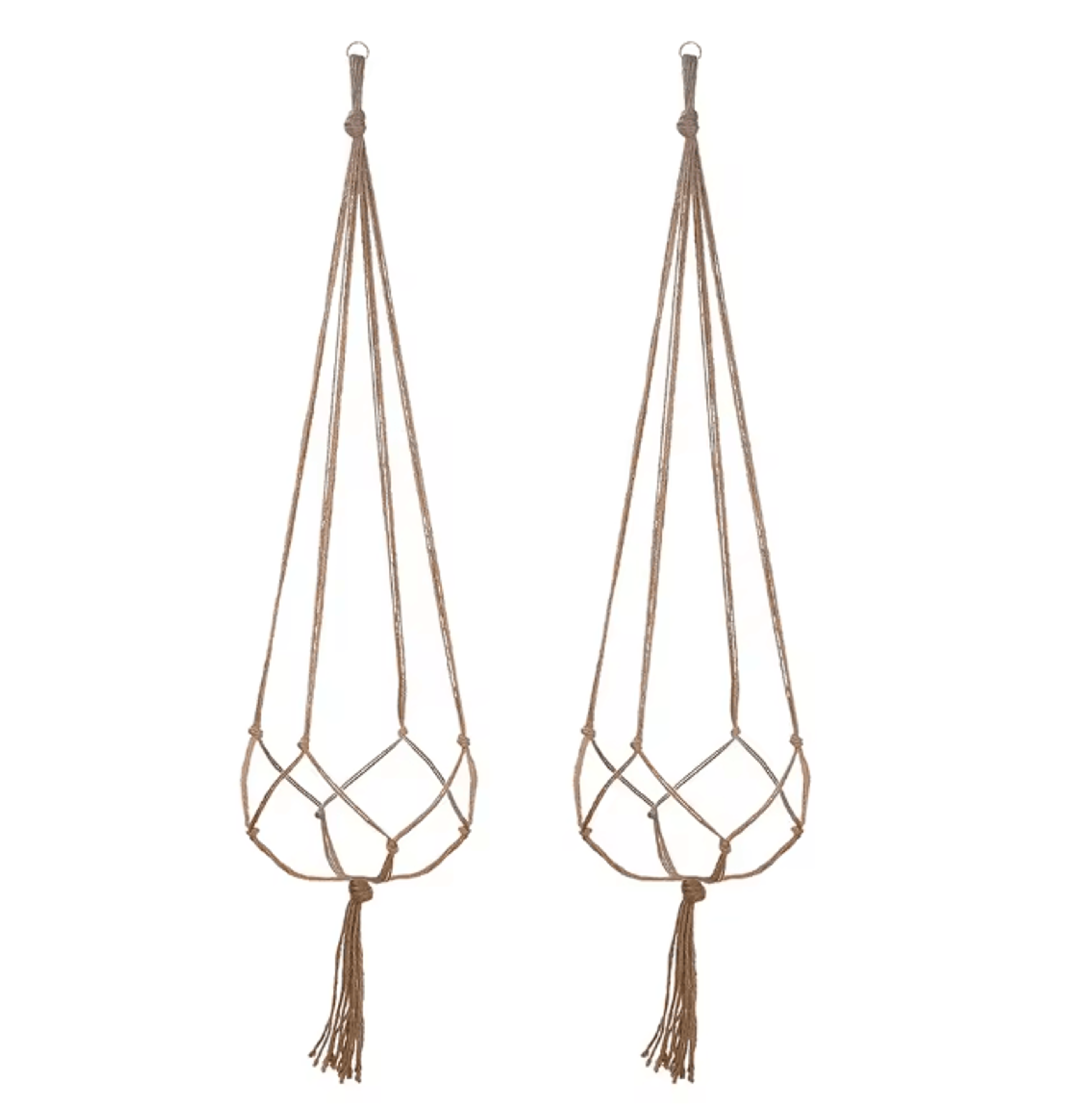 Hand Woven Hanging Plant Holder Cotton Rope Flower Pot Hanger 1