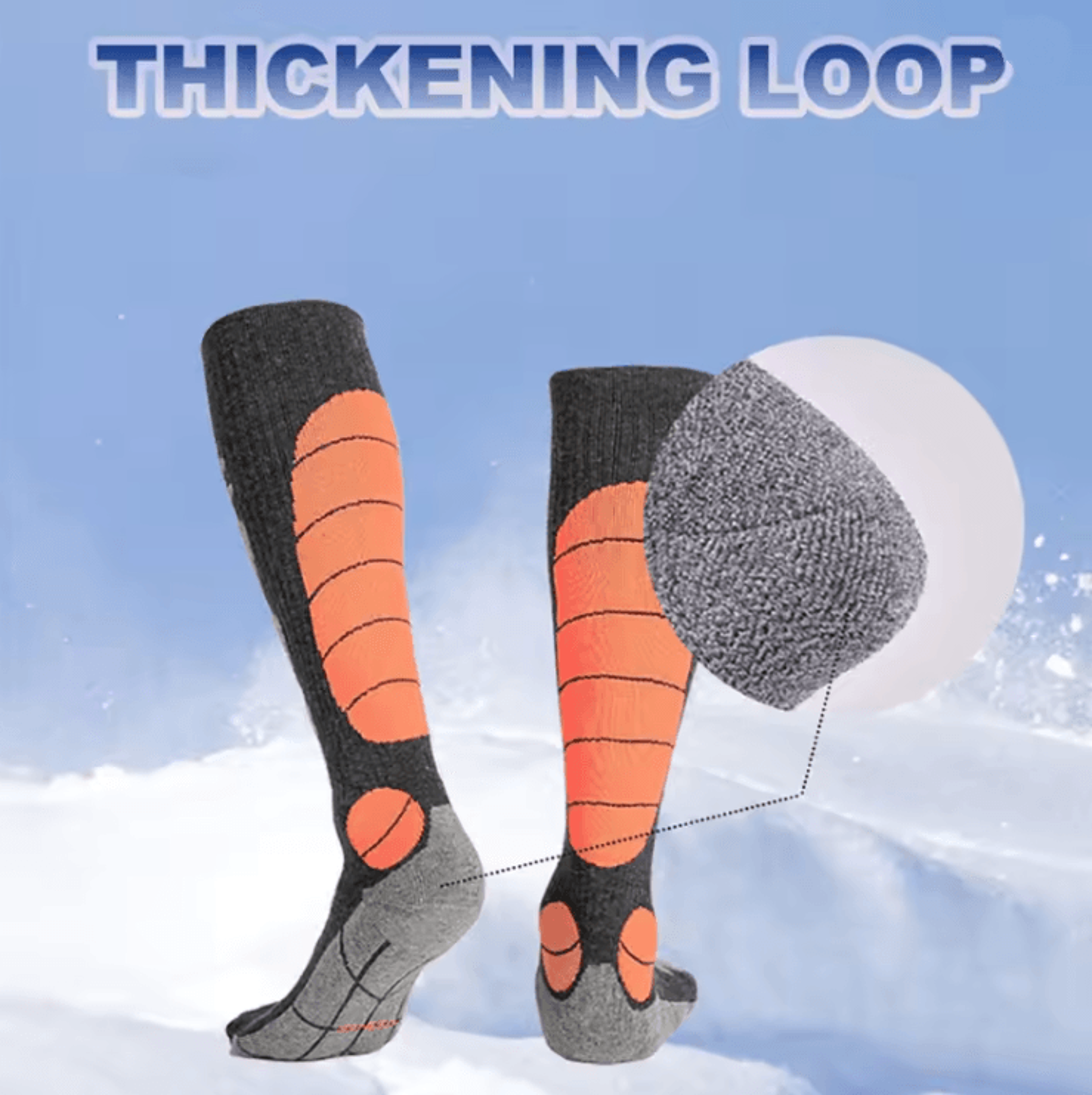 Merino Wool Thermal Compression Socks For Winter Ski Hiking And Snowboarding 1