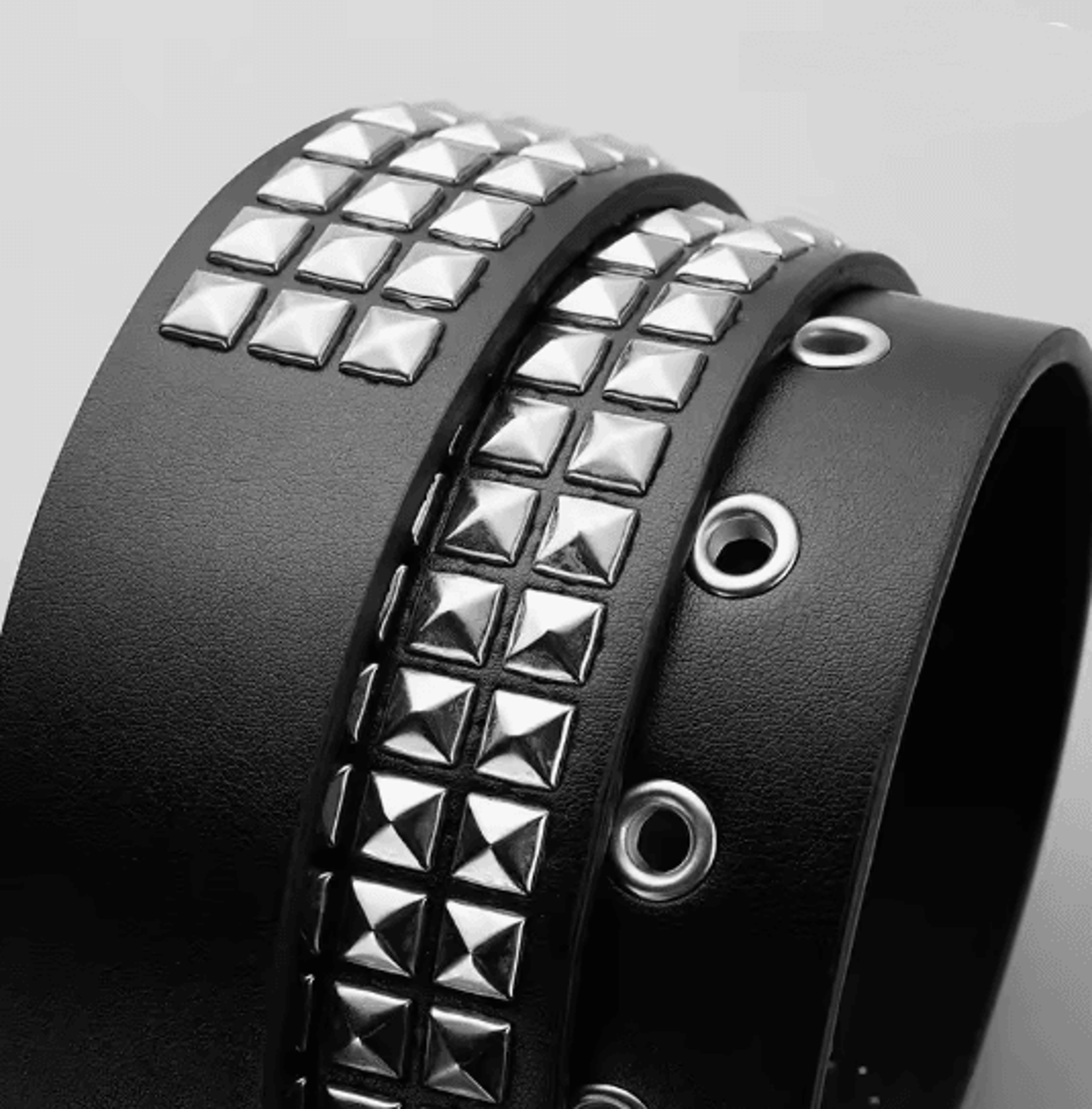 Unisex Punk Rivet Belt Heavy Metal Rock Style 1