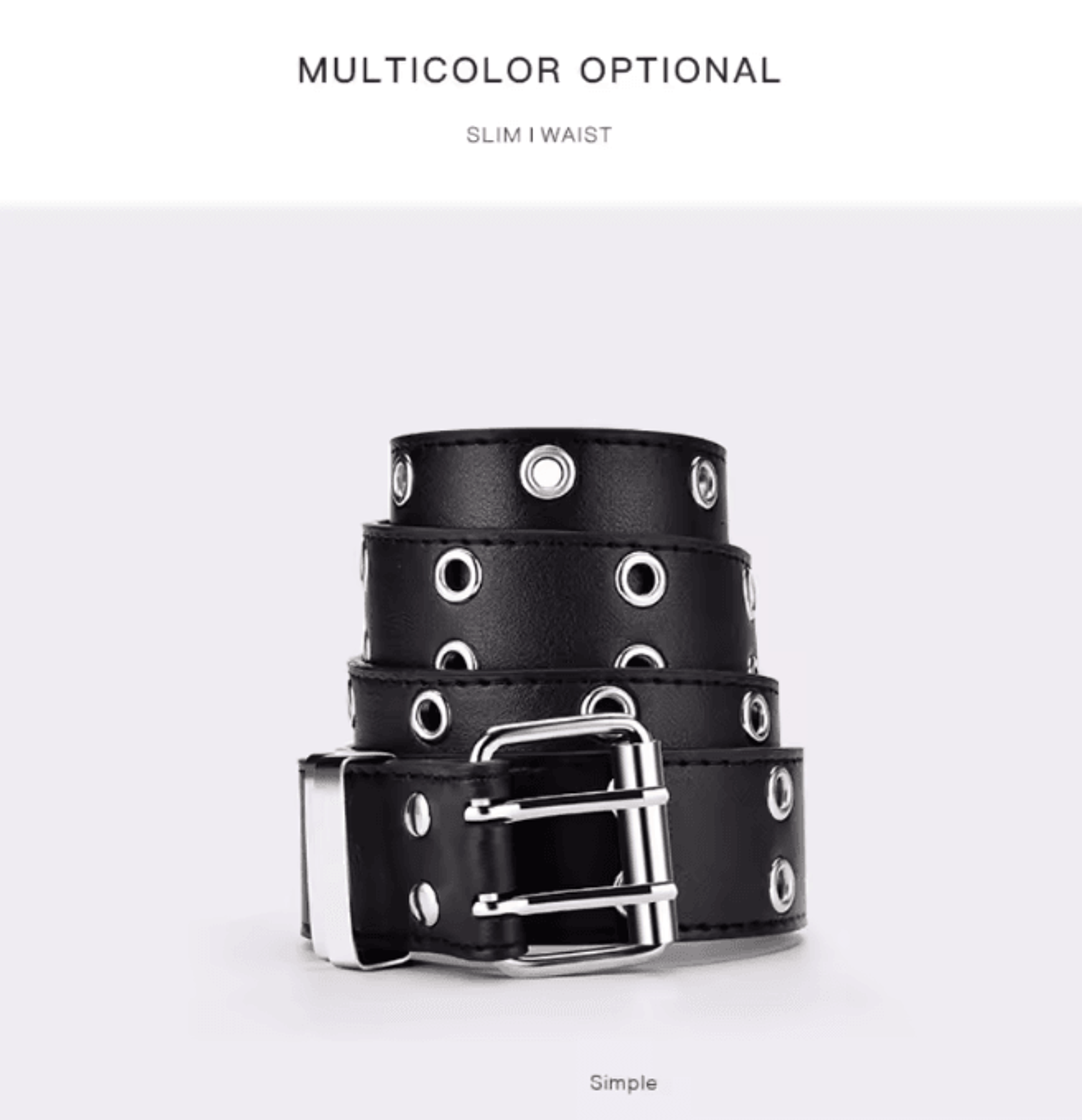 Womens Decorative Alloy Chain Belt With Pin Buckle Retro Style 4