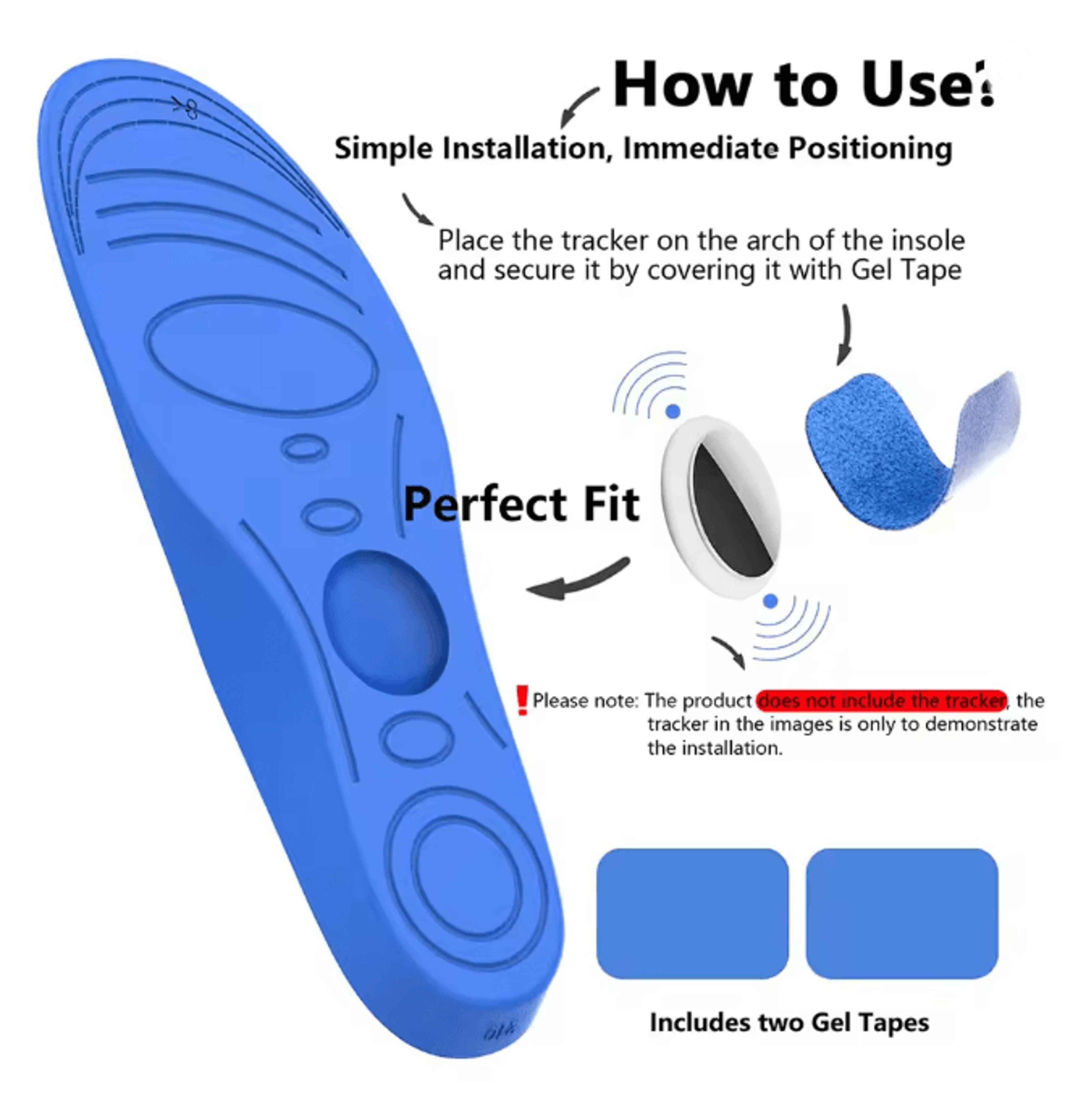 AirTag Shoe Insole Holder Secure Protective Cover For Kids And Seniors 3