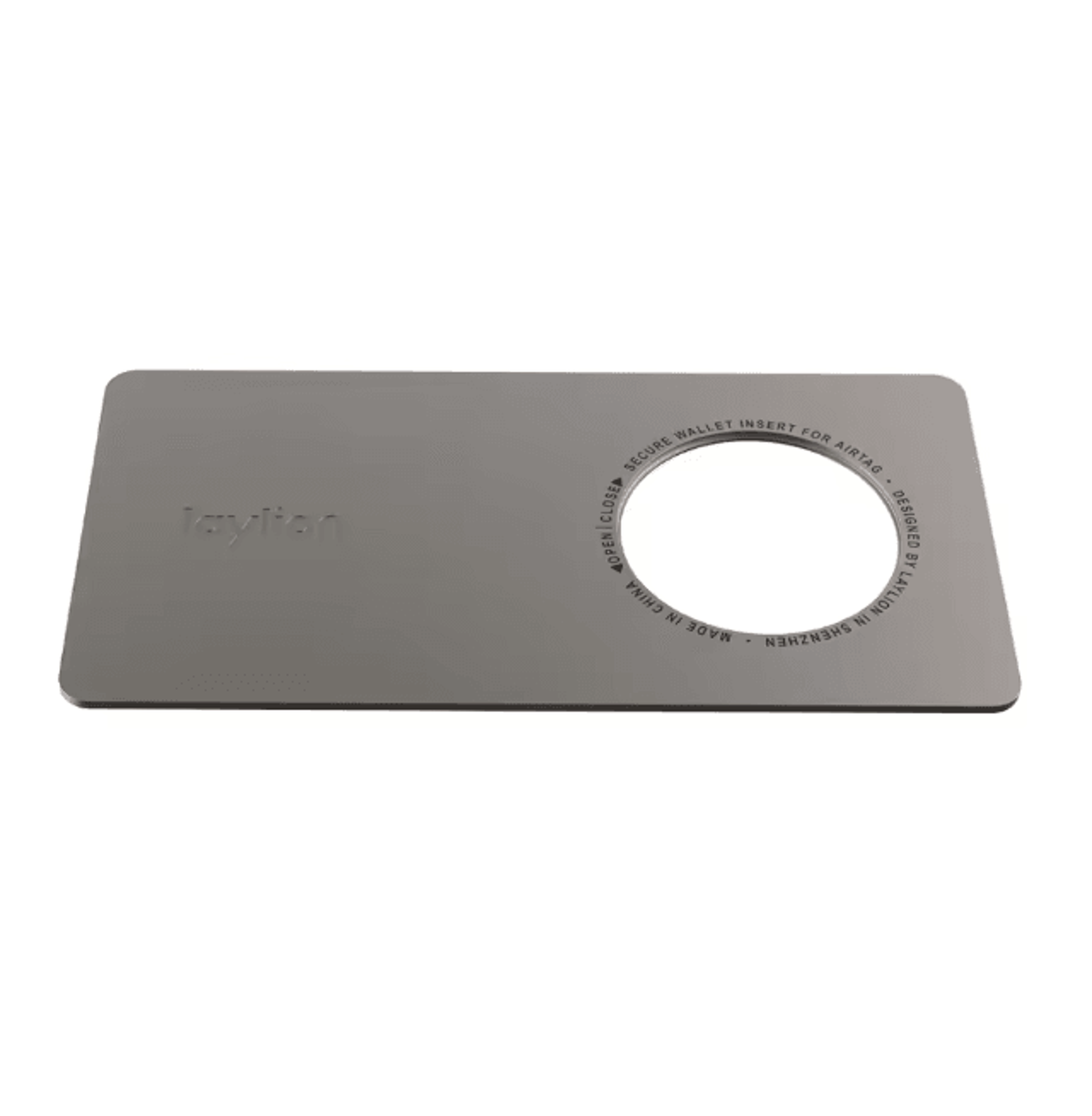 Ultra Thin Airtag Wallet Holder Aluminum Card Insert Case 4
