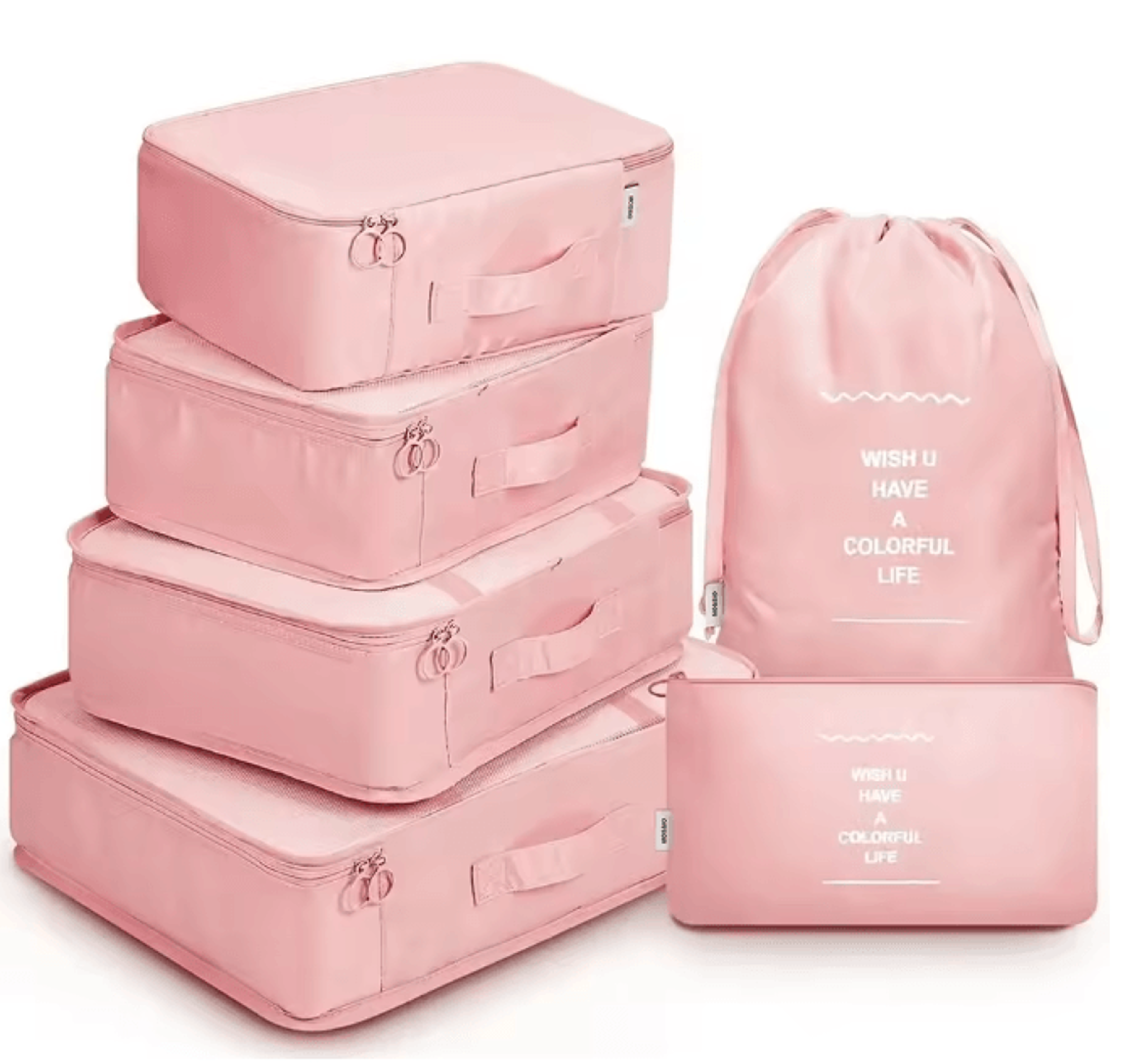 6 Piece Travel Packing Cubes Luggage Organizer Set 6
