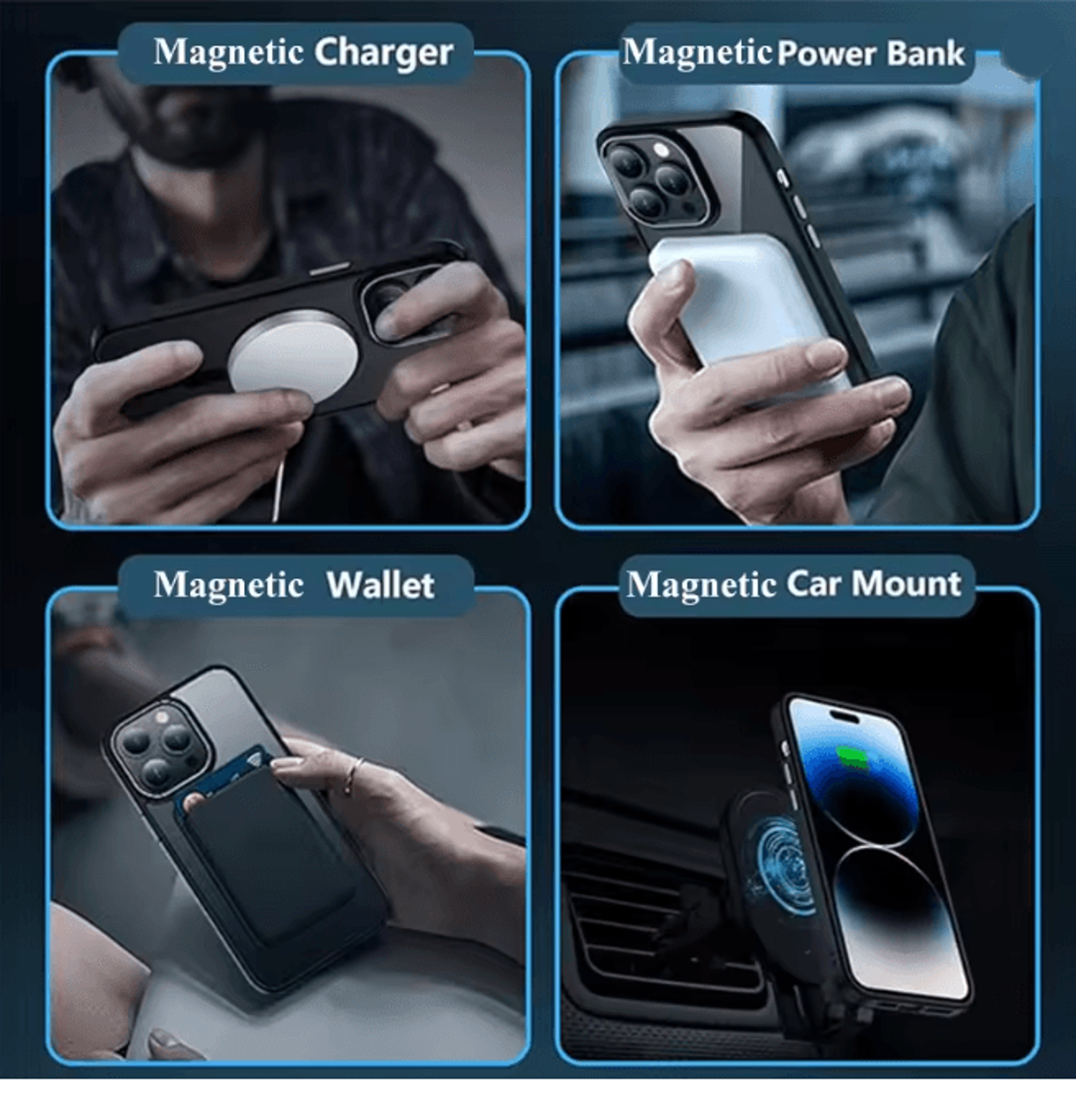 Clear Magnetic IPhone Case With Screen And Lens Protection 2