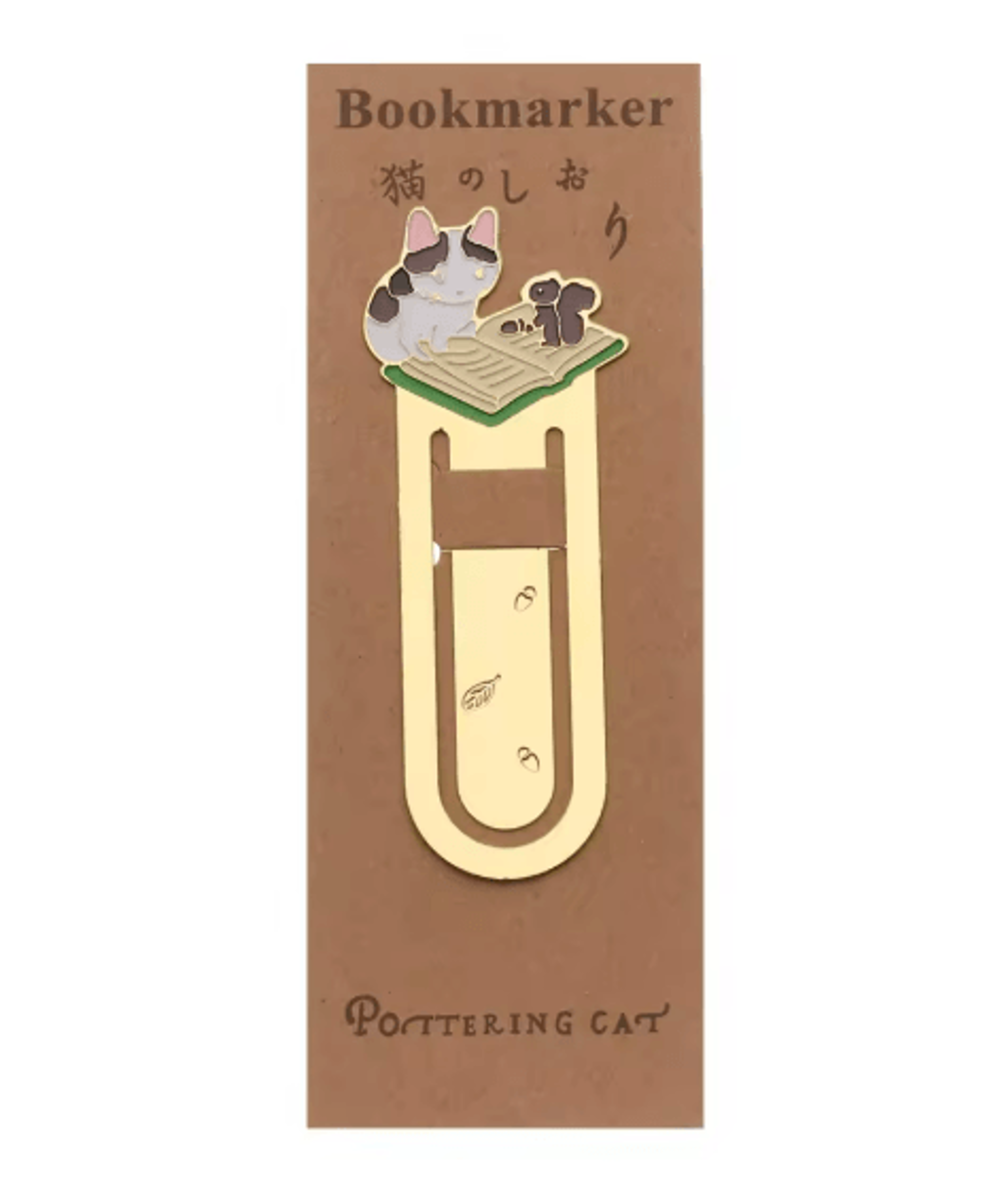 Gold Plated Cat Bookmark Folder Clip Cute Reading Label 7