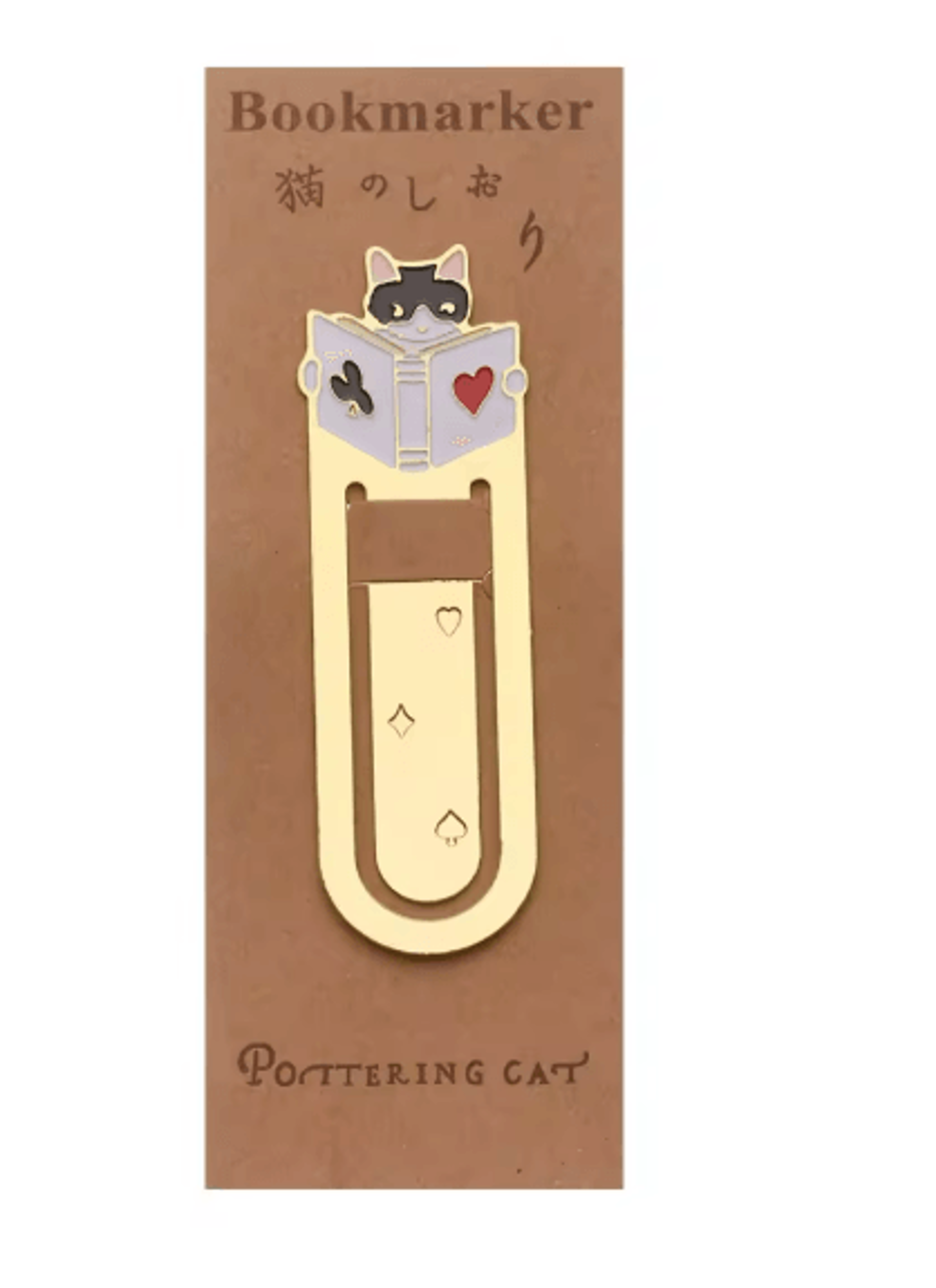 Gold Plated Cat Bookmark Folder Clip Cute Reading Label 12