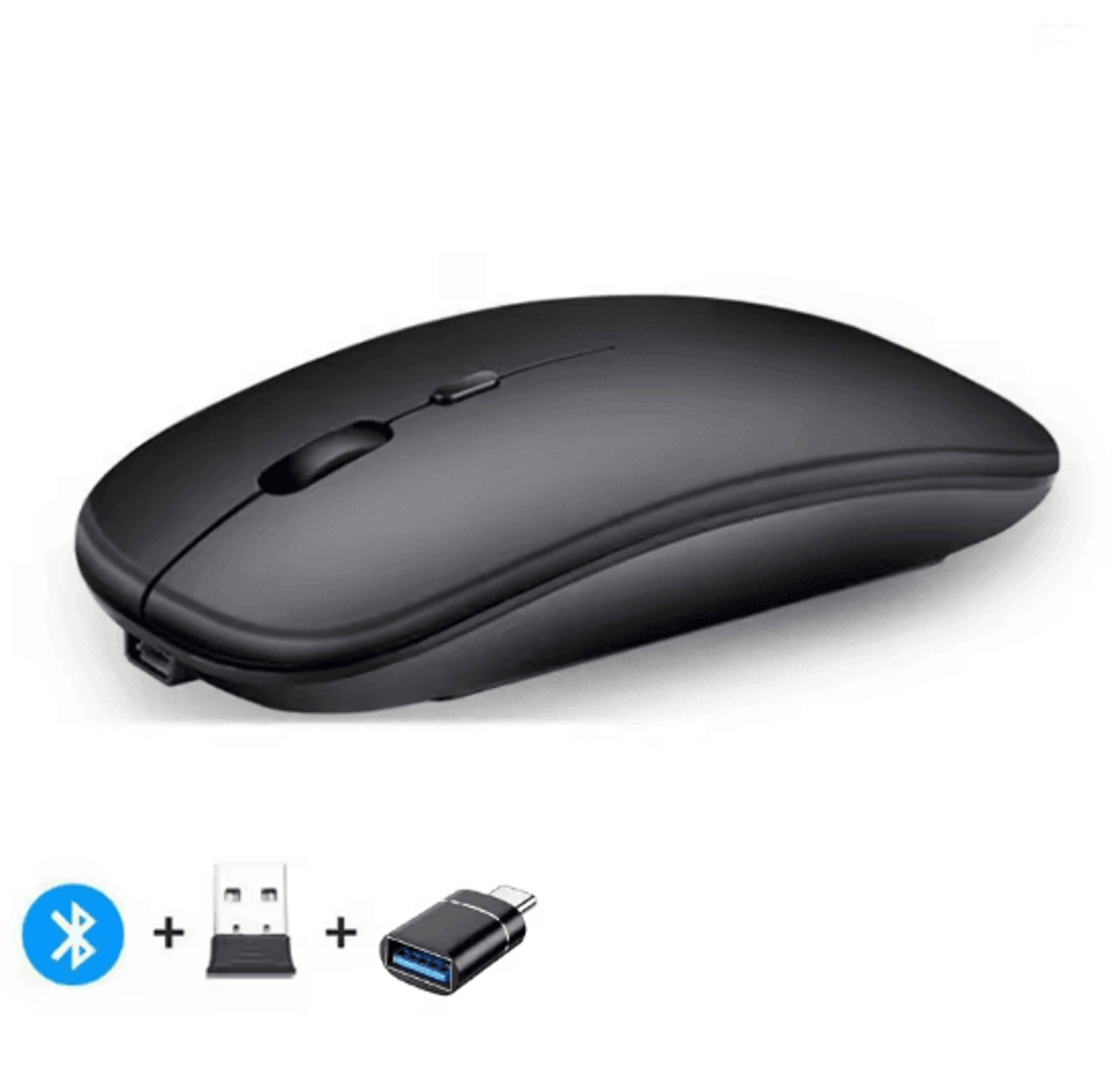 Silent Dual Mode Rechargeable Wireless Mouse For Laptop And PC 4