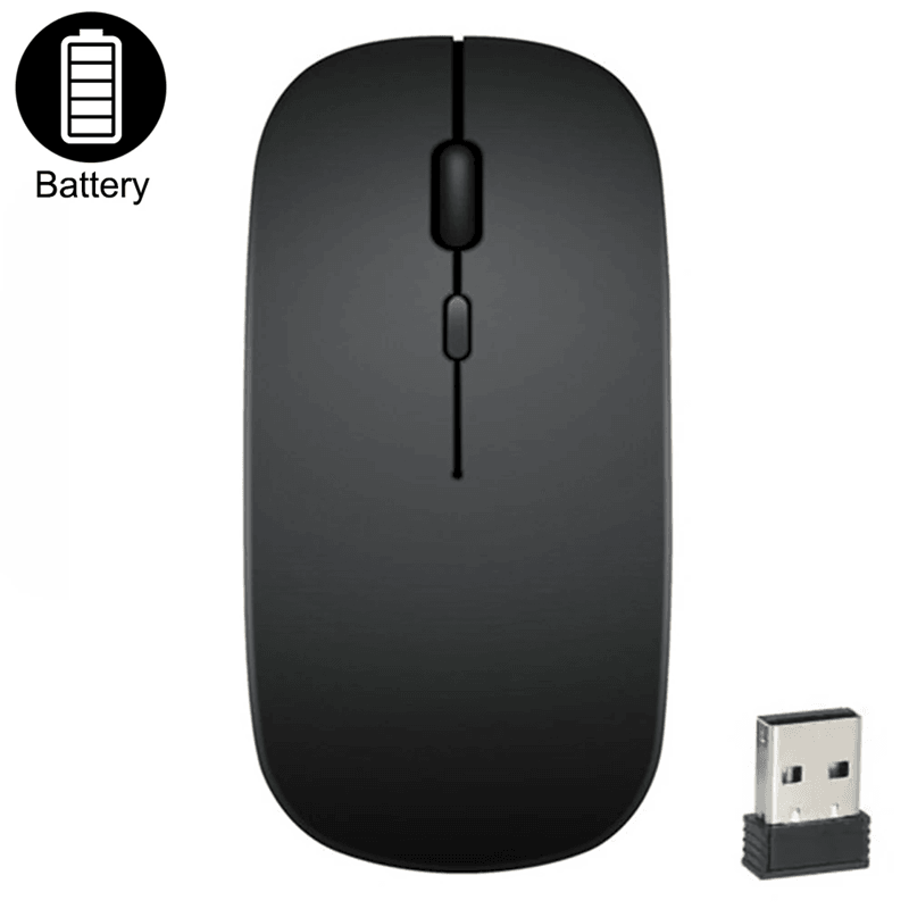 Slim Wireless Mouse With USB Receiver For PC And Laptop 3