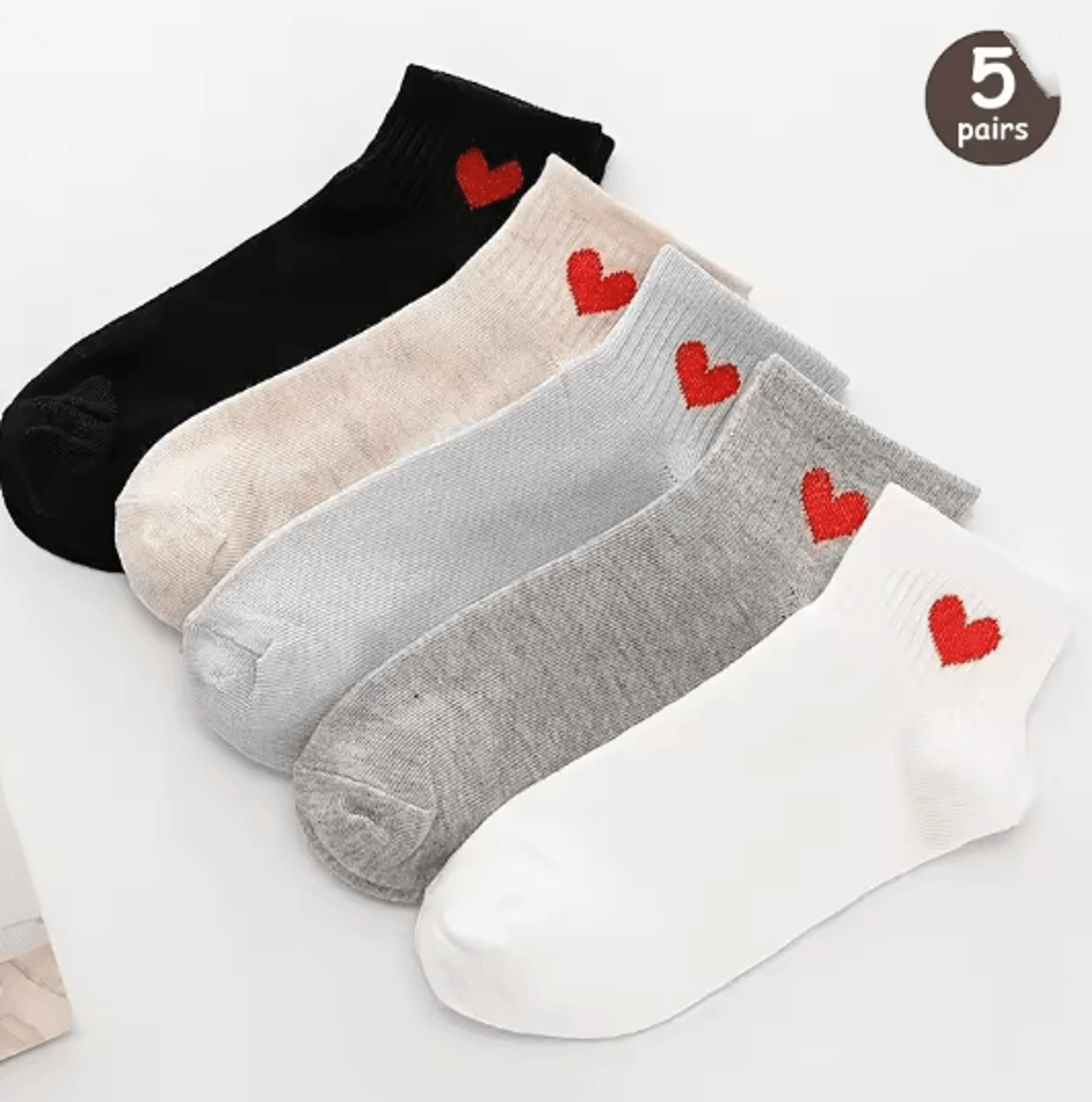 Cartoon Teddy Bear Ankle Socks For Women Soft Breathable Casual Wear 15