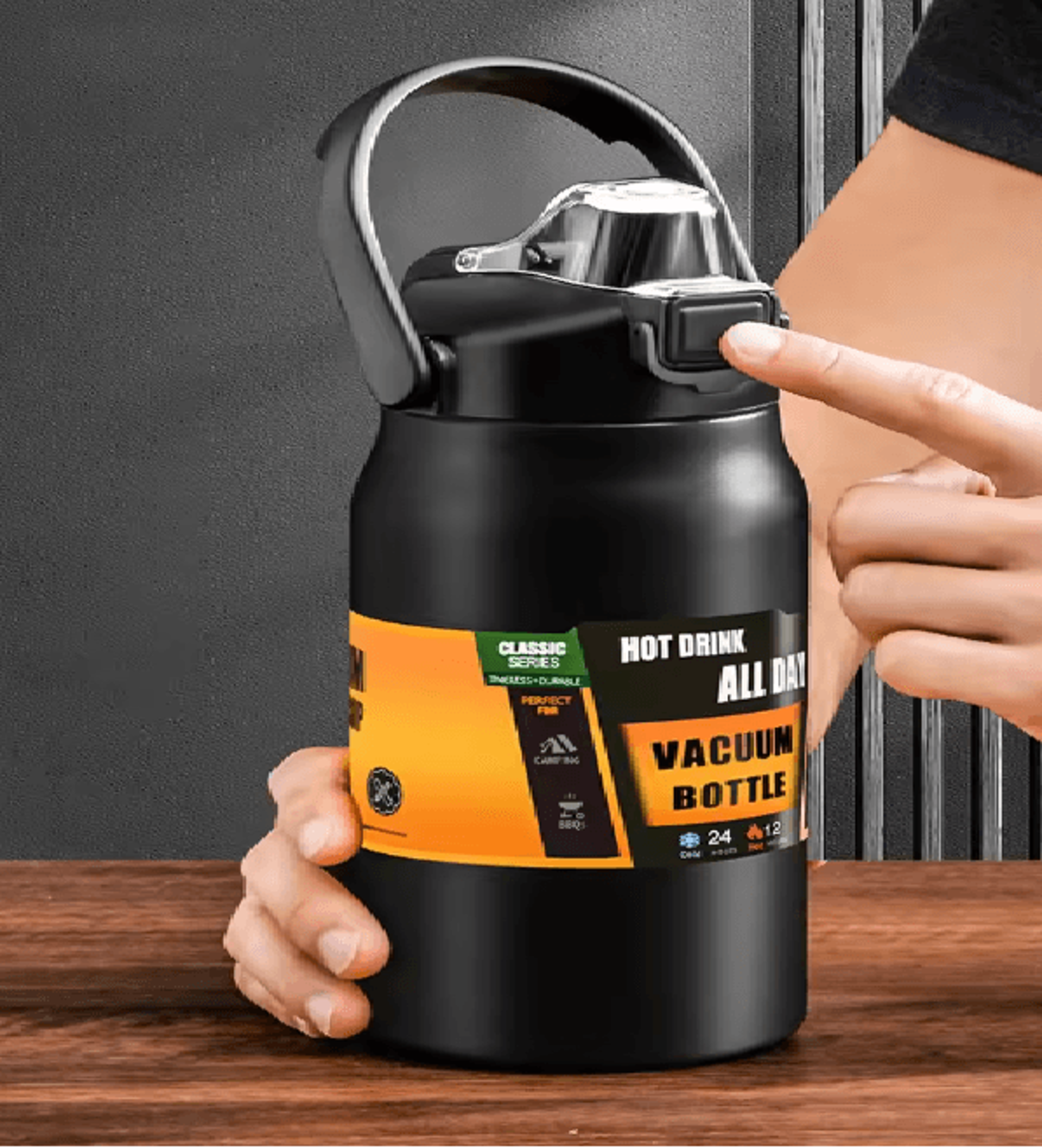 stainless steel thermal tumbler with straw for hot and cold drinks