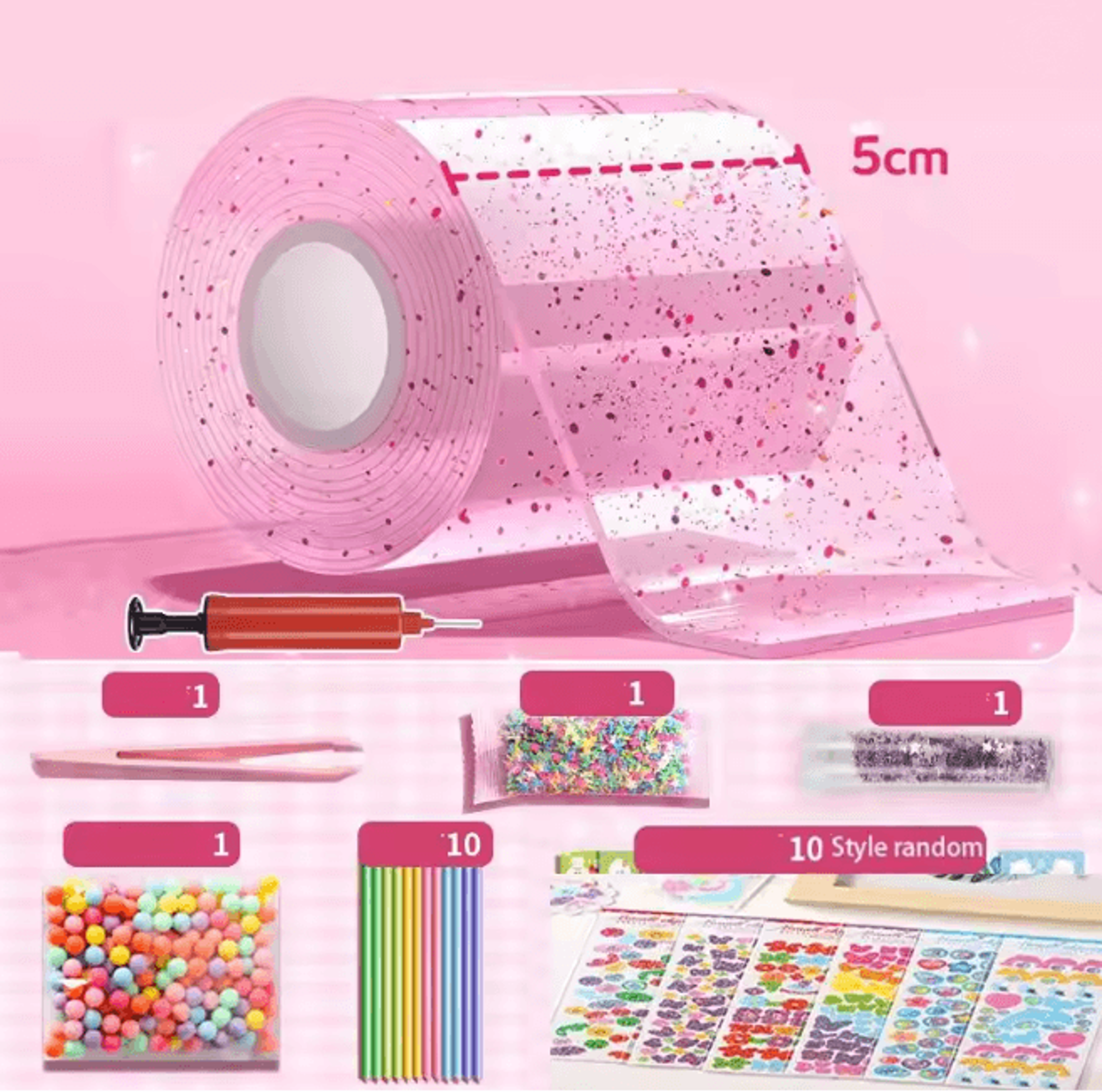 nano bubble tape stress relief toy reusable double sided nano glue set