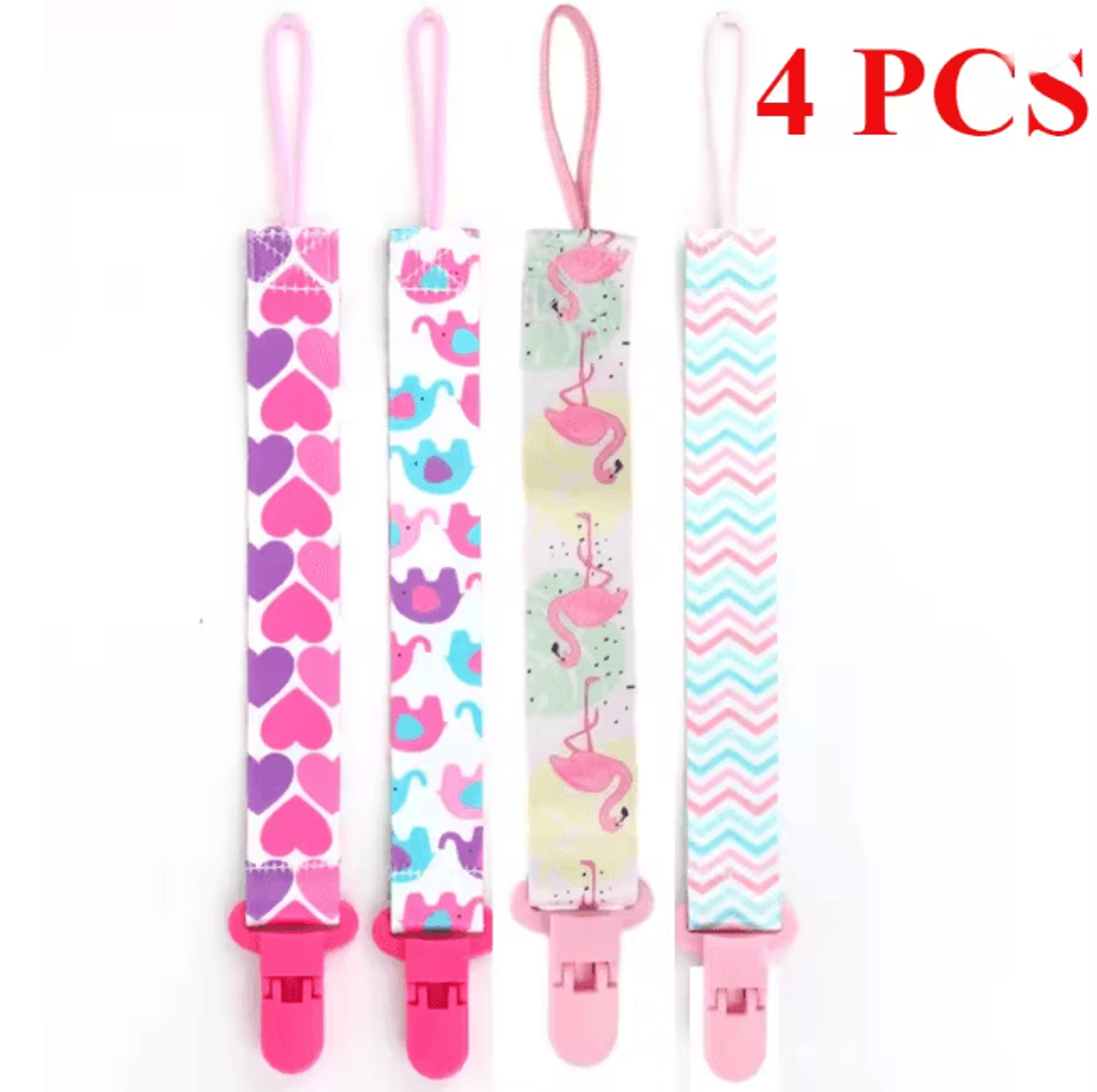 snugglesecure pacifier clip set 4 pack for newborns