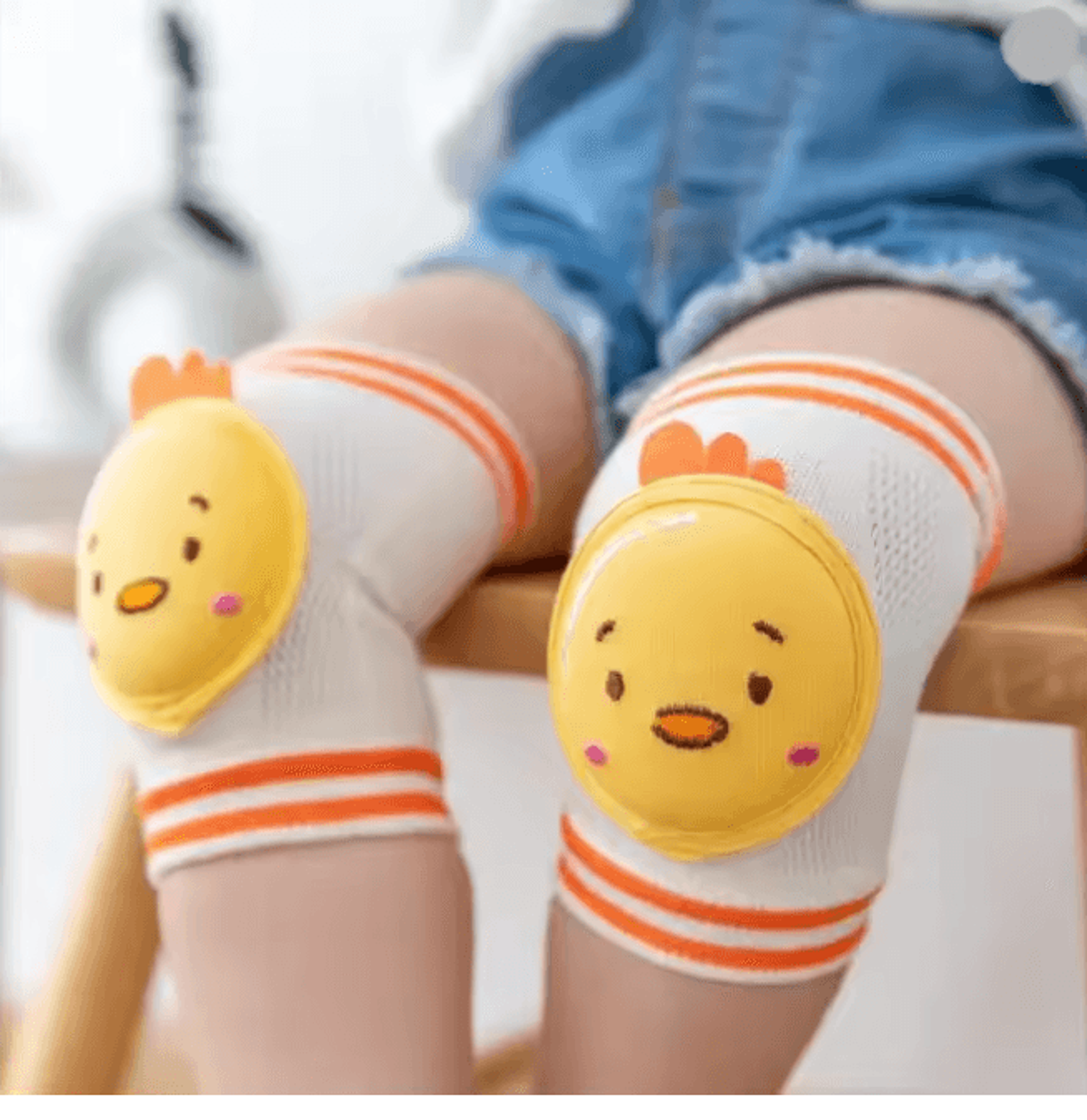 Baby Crawling Knee Pads And Elbow Pads Breathable Mesh Anti Slip Leg Guards 9