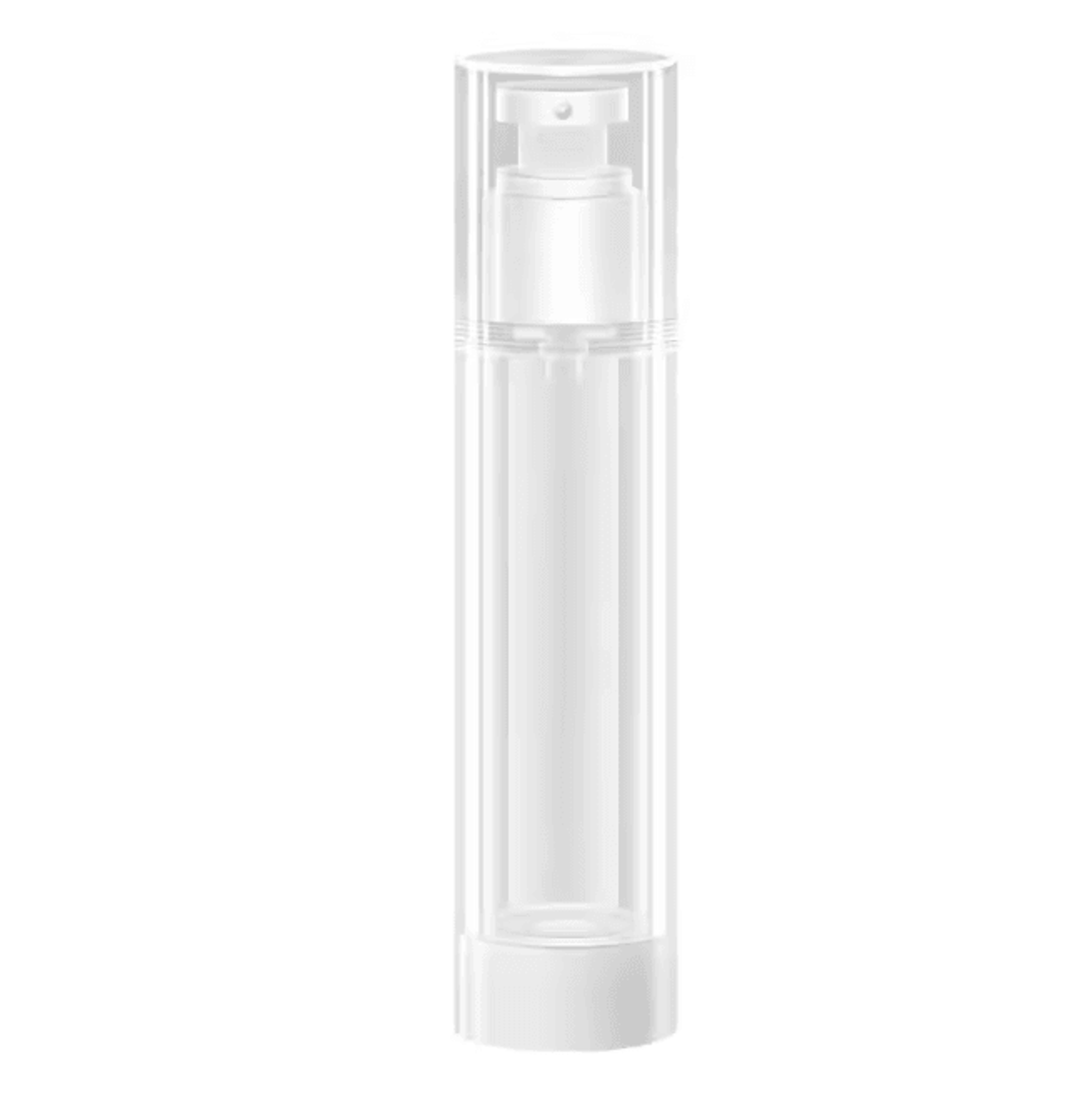 Clear Airless Pump Bottle Travel Size Cosmetic Cream Dispenser 2