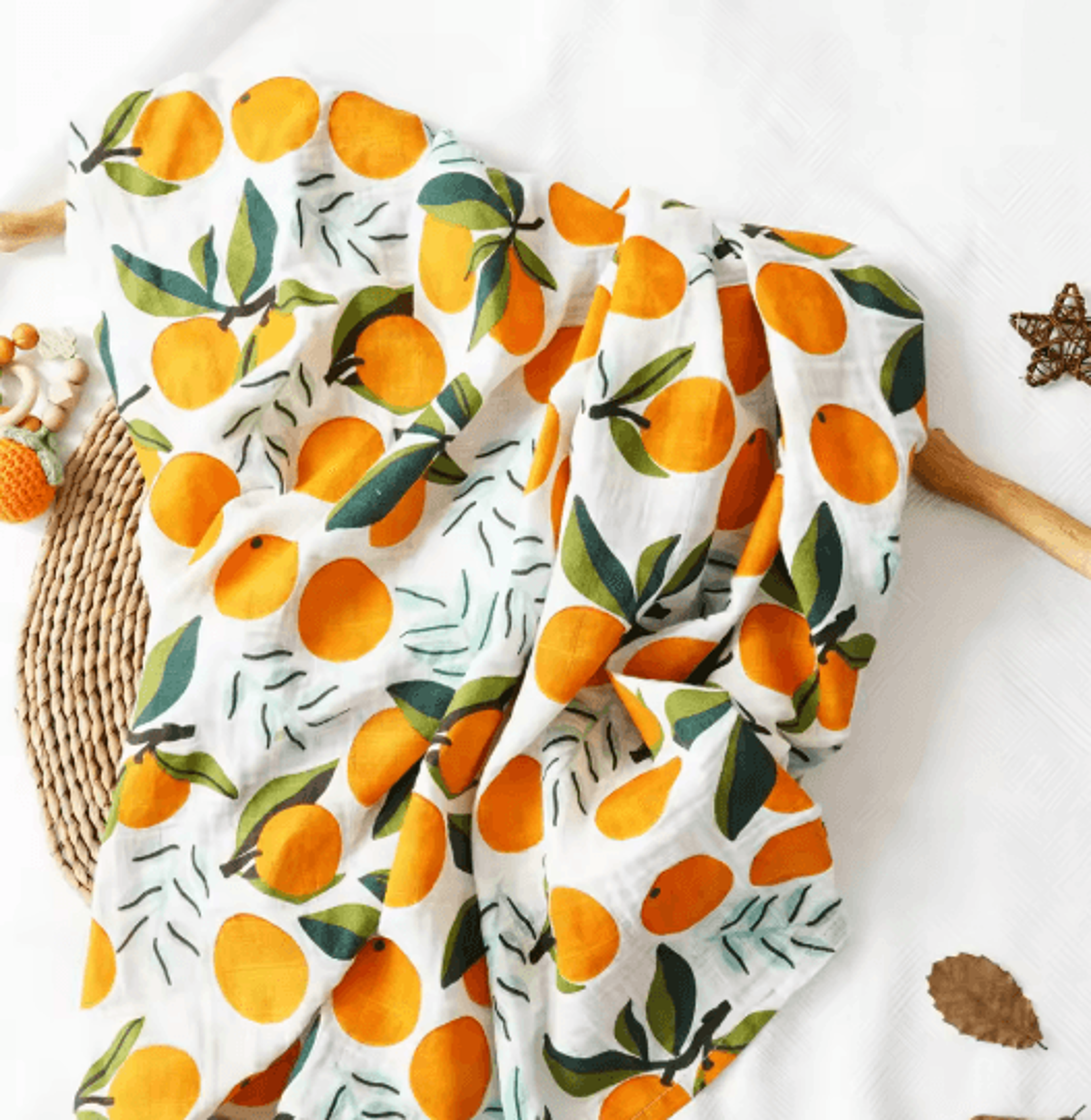 Premium Cotton Muslin Swaddle Blanket 120 X 110 Cm Soft Newborn Baby Wrap 9