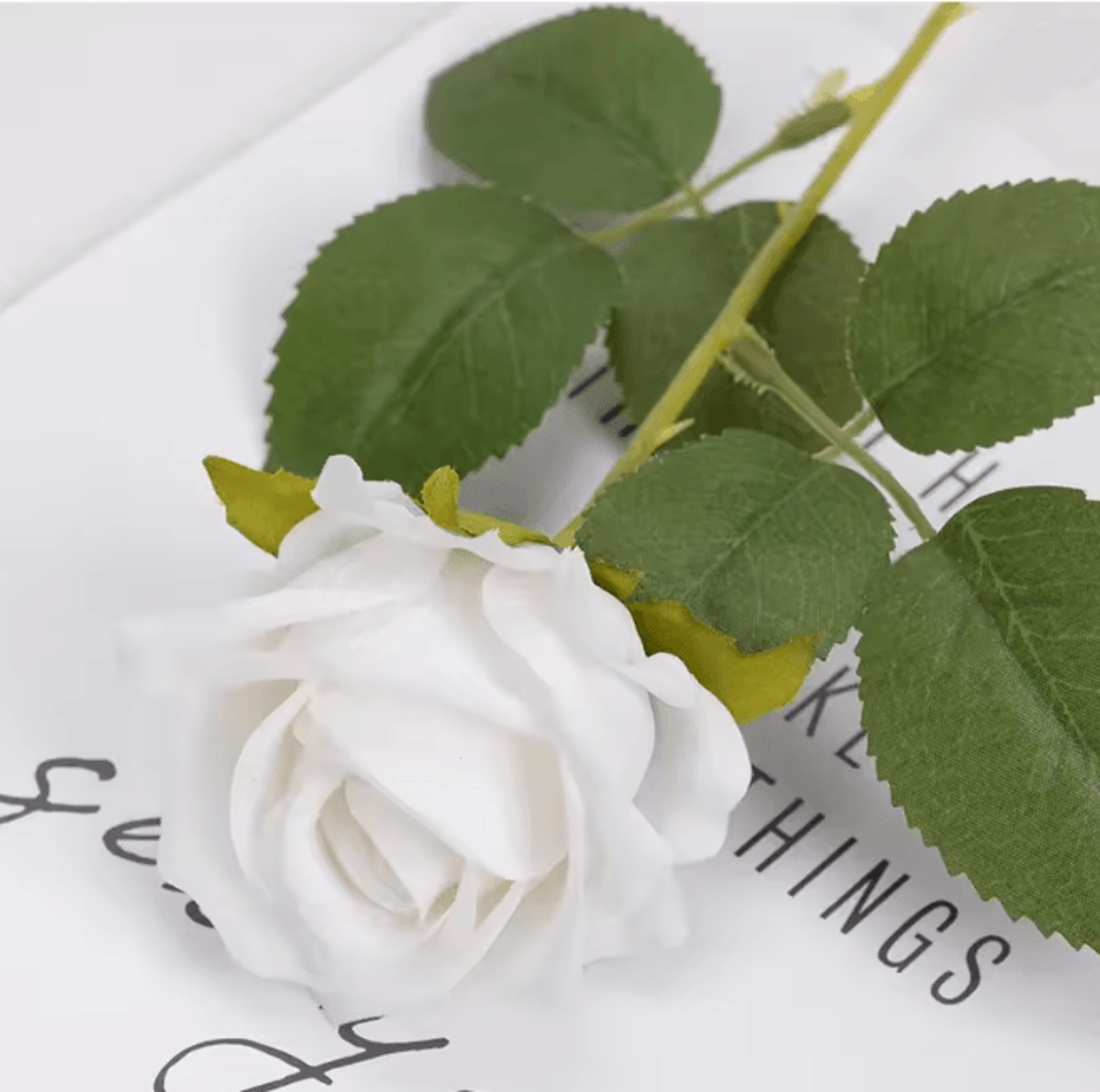 Long Stem Red Rose Artificial Flowers For Wedding And Home Decor 5
