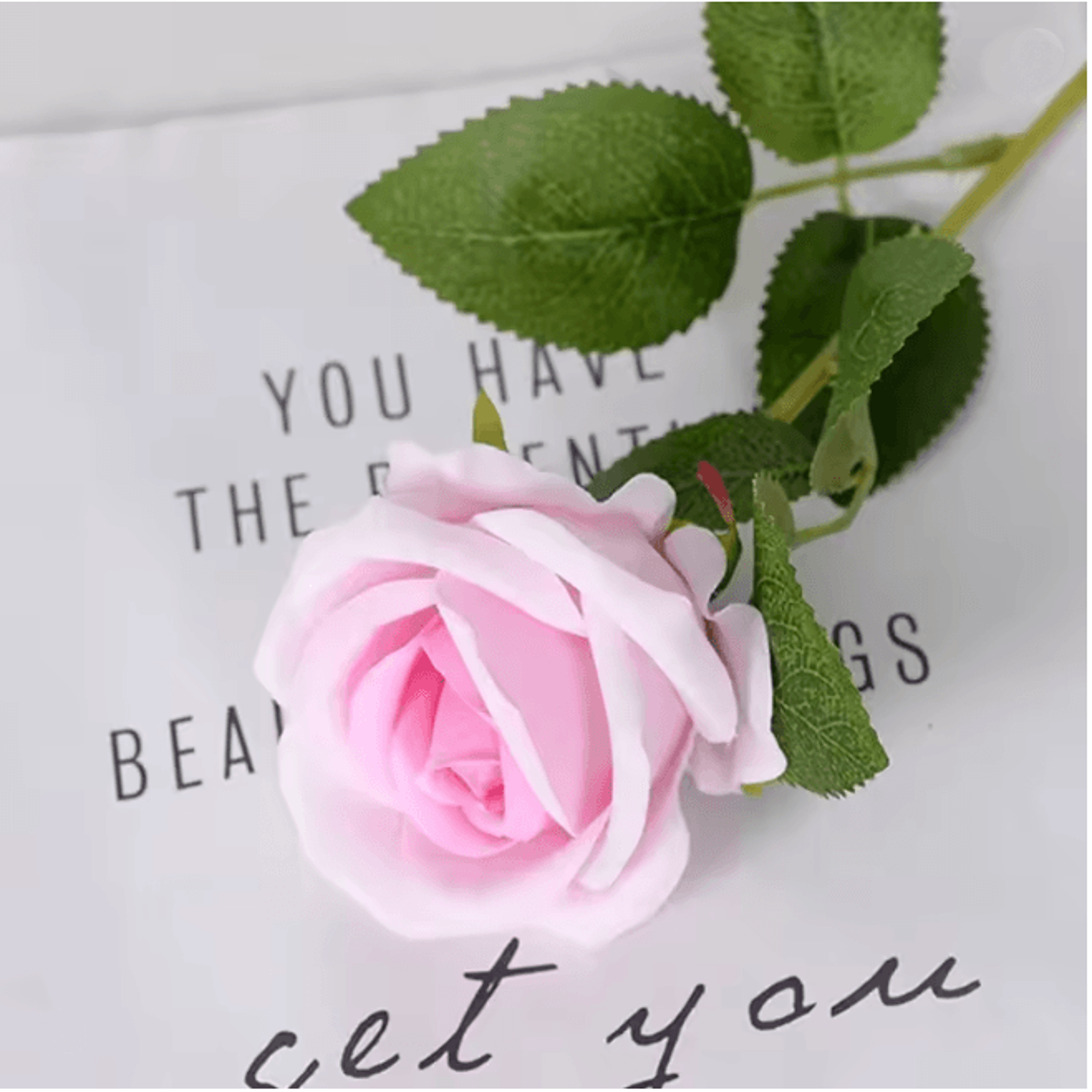 Long Stem Red Rose Artificial Flowers For Wedding And Home Decor 8