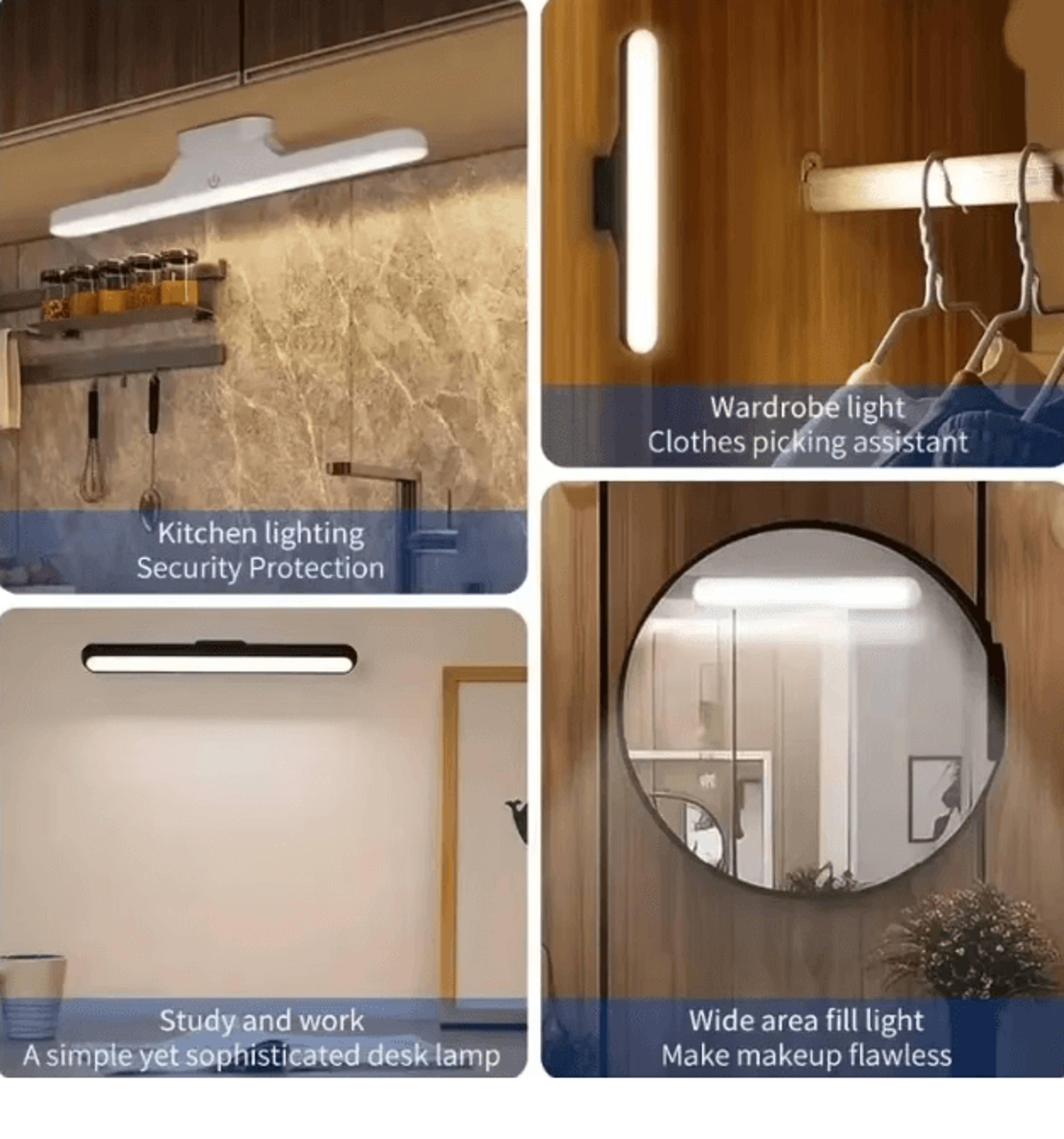 Magnetic LED Desk Lamp With Remote USB Rechargeable Eye Protection Light 2