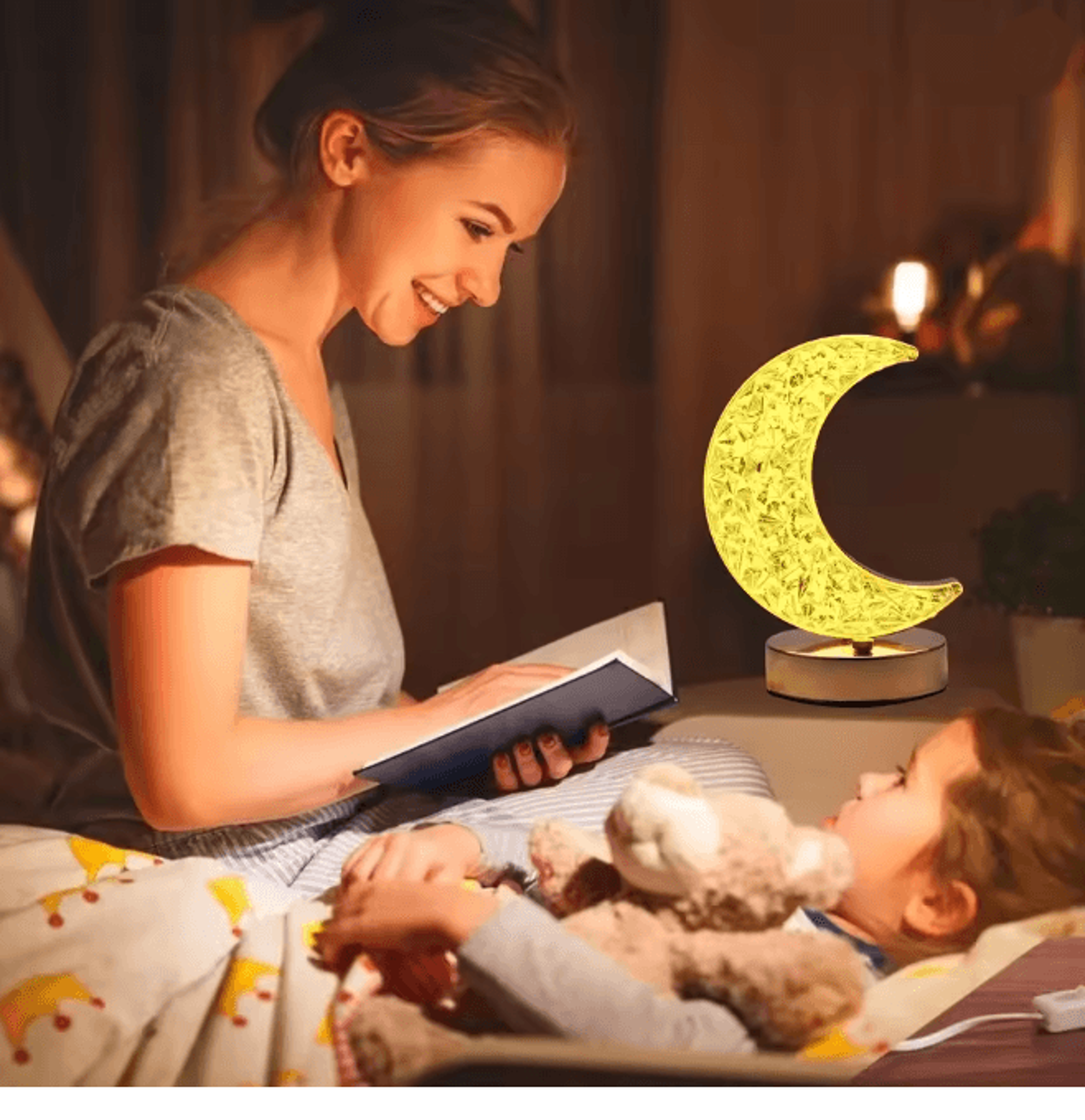 Bedroom Crystal Touch Dimming Night Light Girls Room Home Decor Aesthetics USB Bedside LED Ambient  3