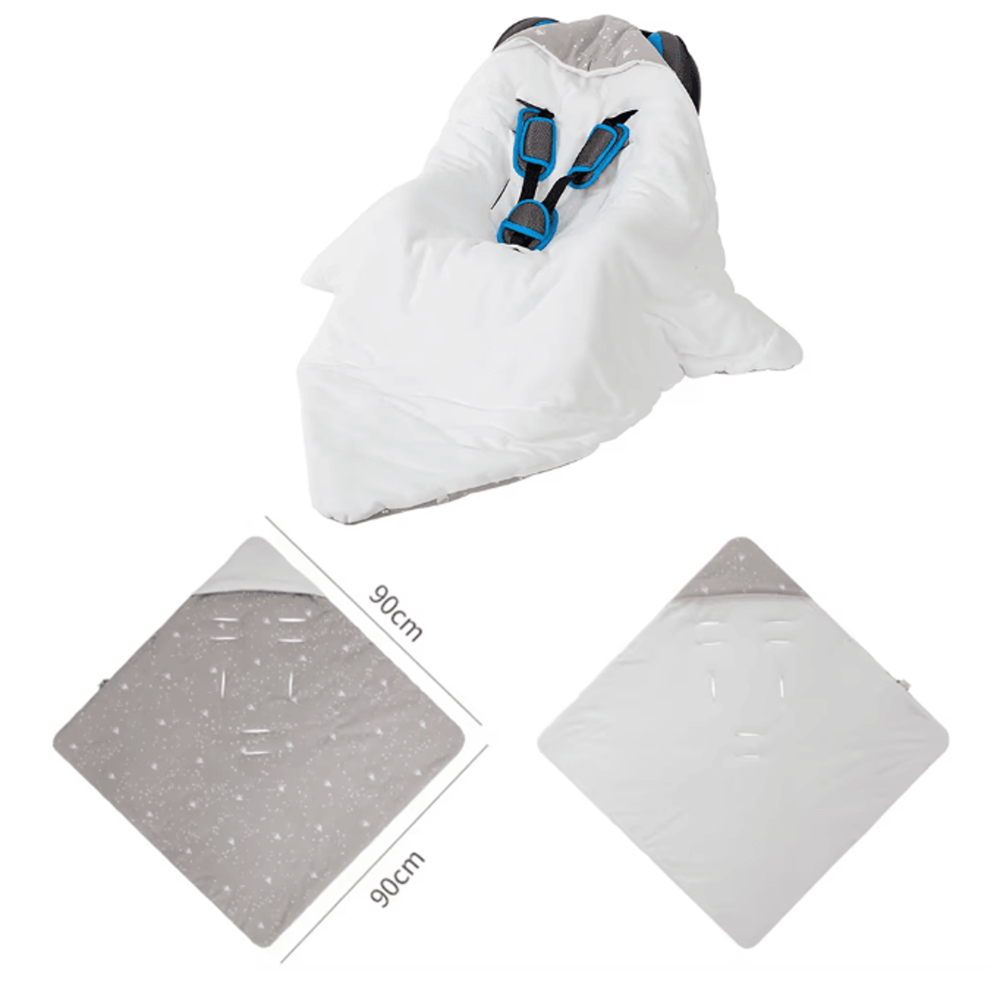 WindCocoon Hooded Baby Wrap Blanket Newborn Car Seat Envelope 1